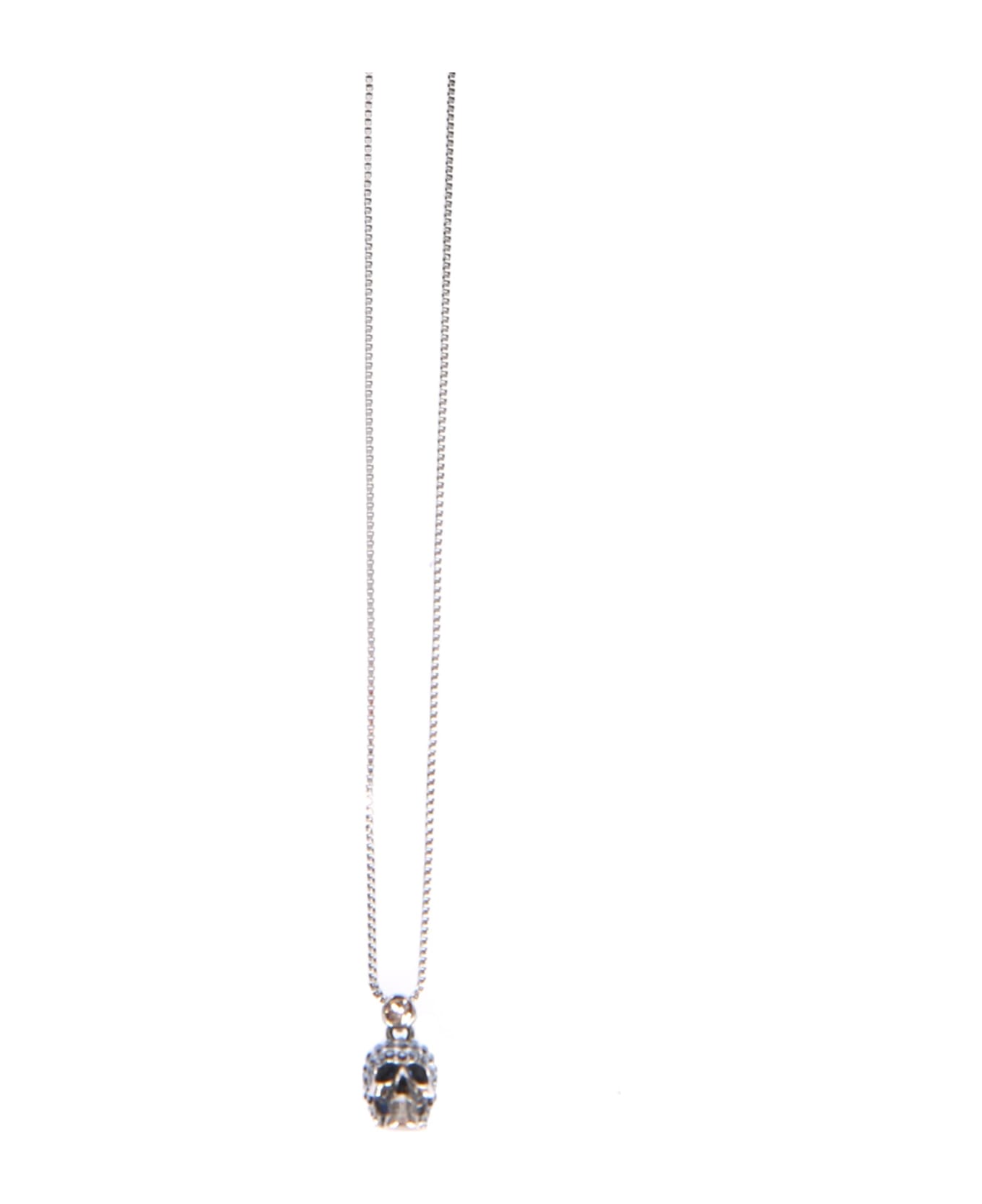 Alexander McQueen Necklace With Pavè Skull - MULTICOLOR ネックレス