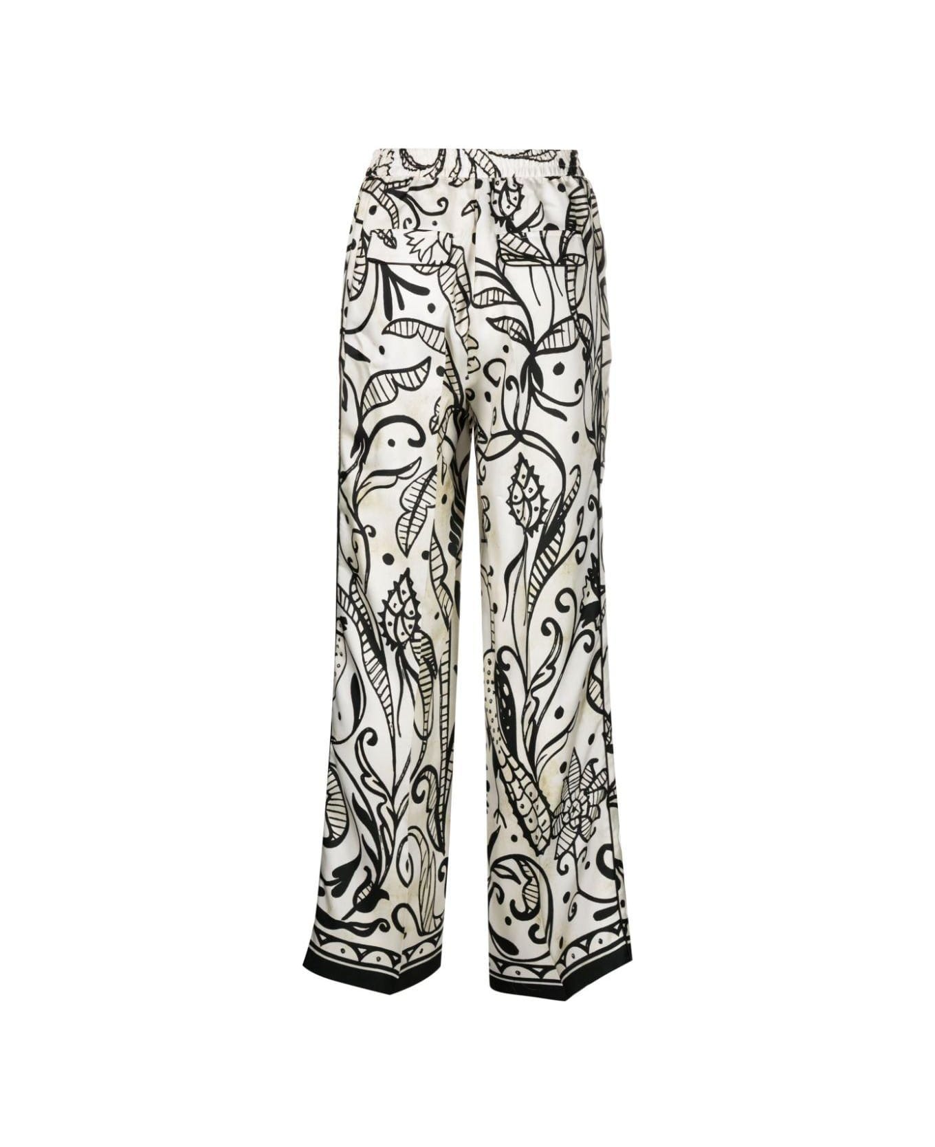 For Restless Sleepers All-over Print Pants - White
