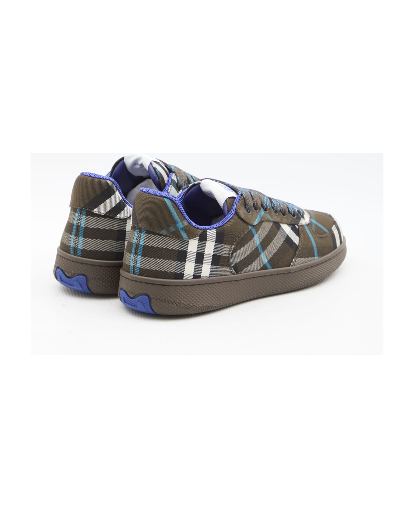 Burberry Terrace Check Sneakers - BROWN