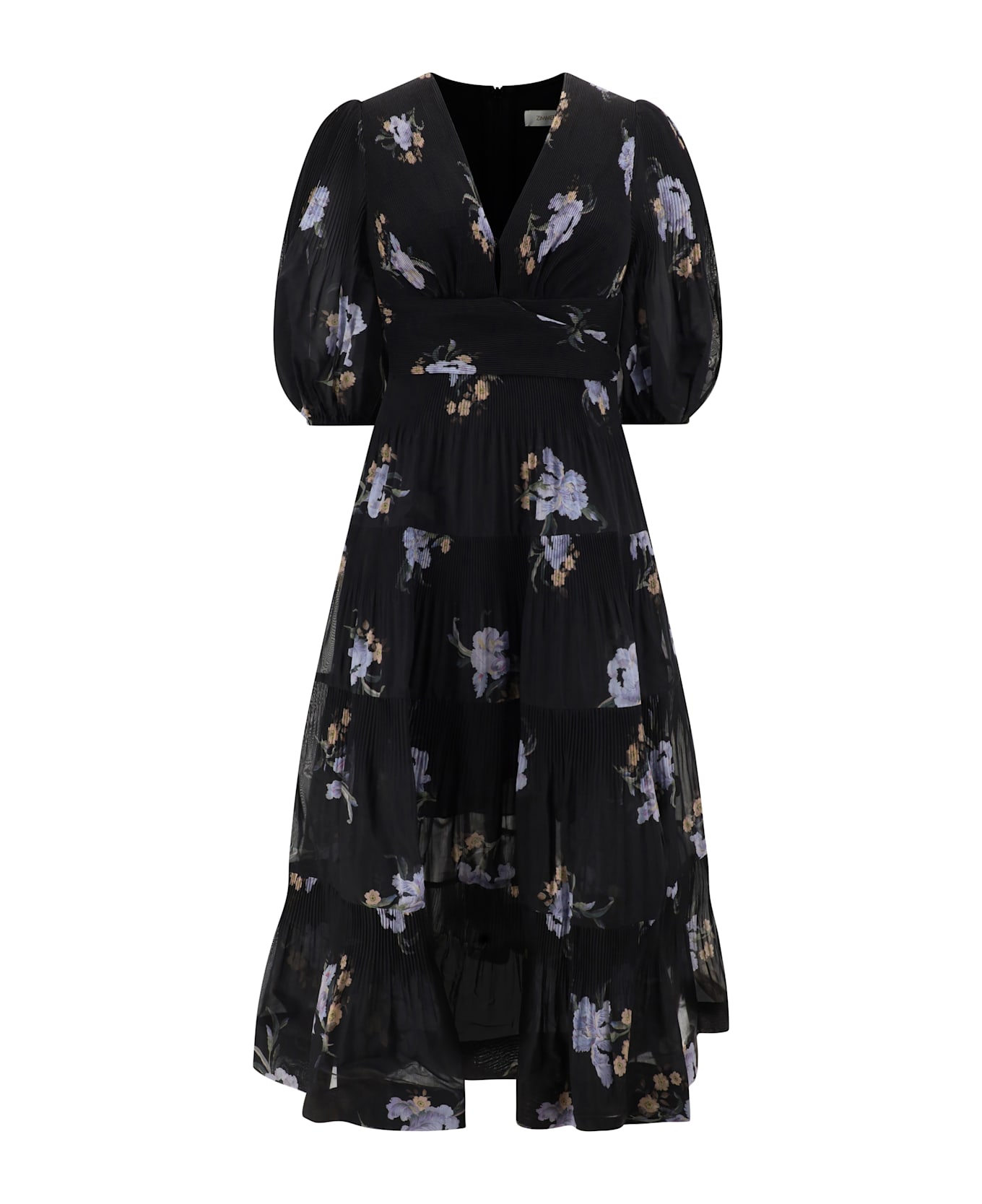 Zimmermann Midi Dress - Black Iris Floral ワンピース＆ドレス