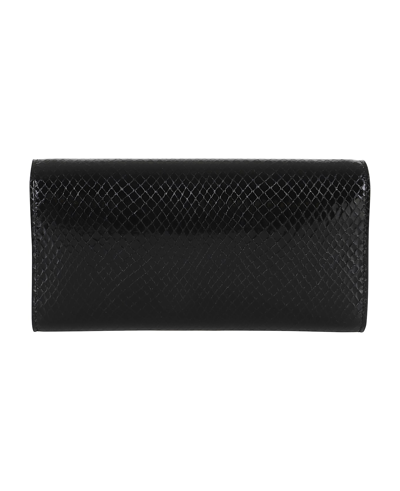 Jimmy Choo Shiny Snaje Printed Leather - Black Light Gold