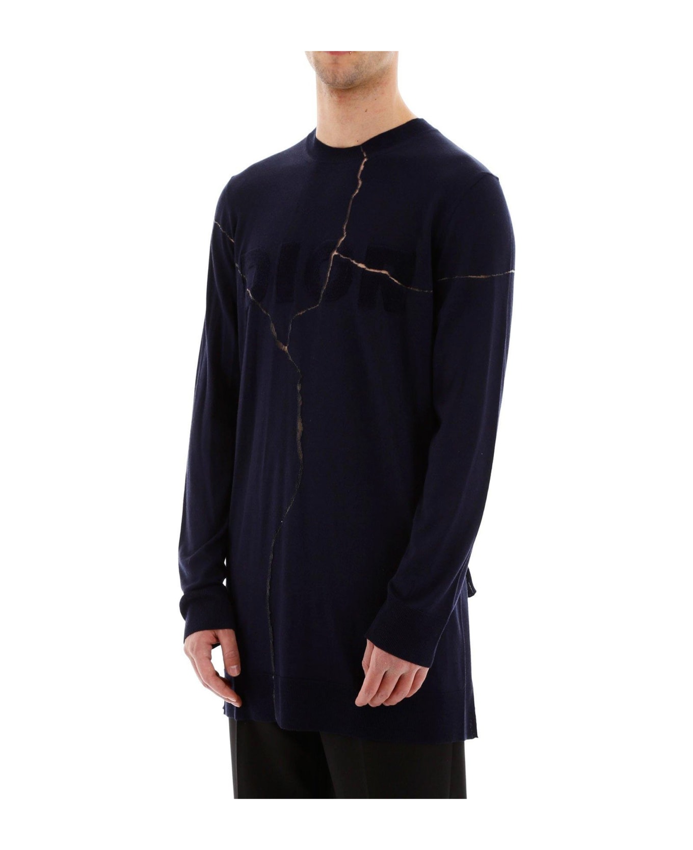 Dior Asymmetrical Sweater - Blue