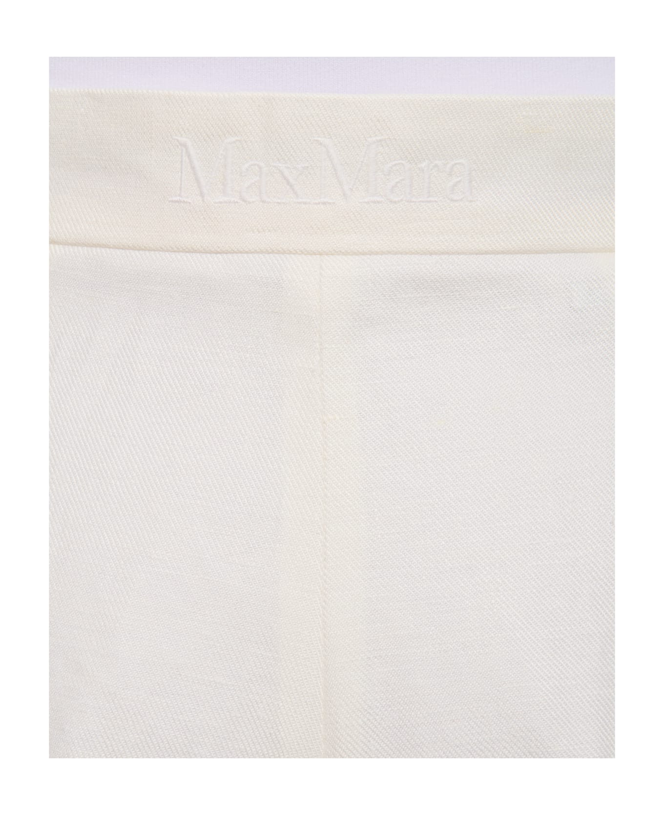 Max Mara Hangar Linen Pants - White ボトムス