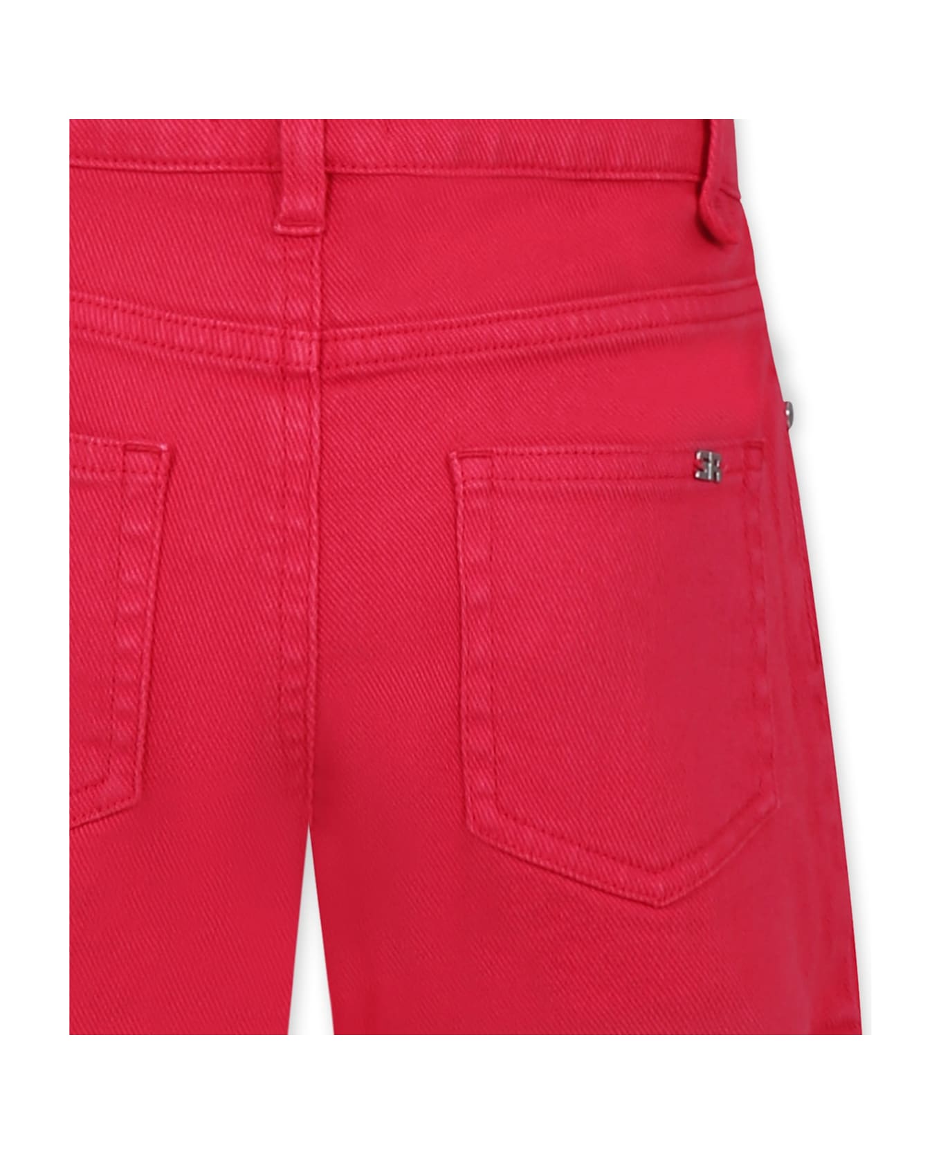 Rykiel Enfant Fuchsia Shorts For Girl With Logo - Fuchsia