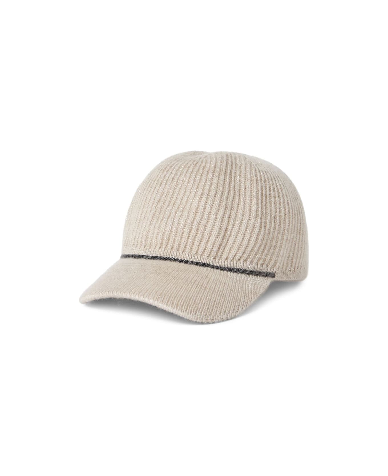 Brunello Cucinelli Cashmere Baseball Cap - Beige