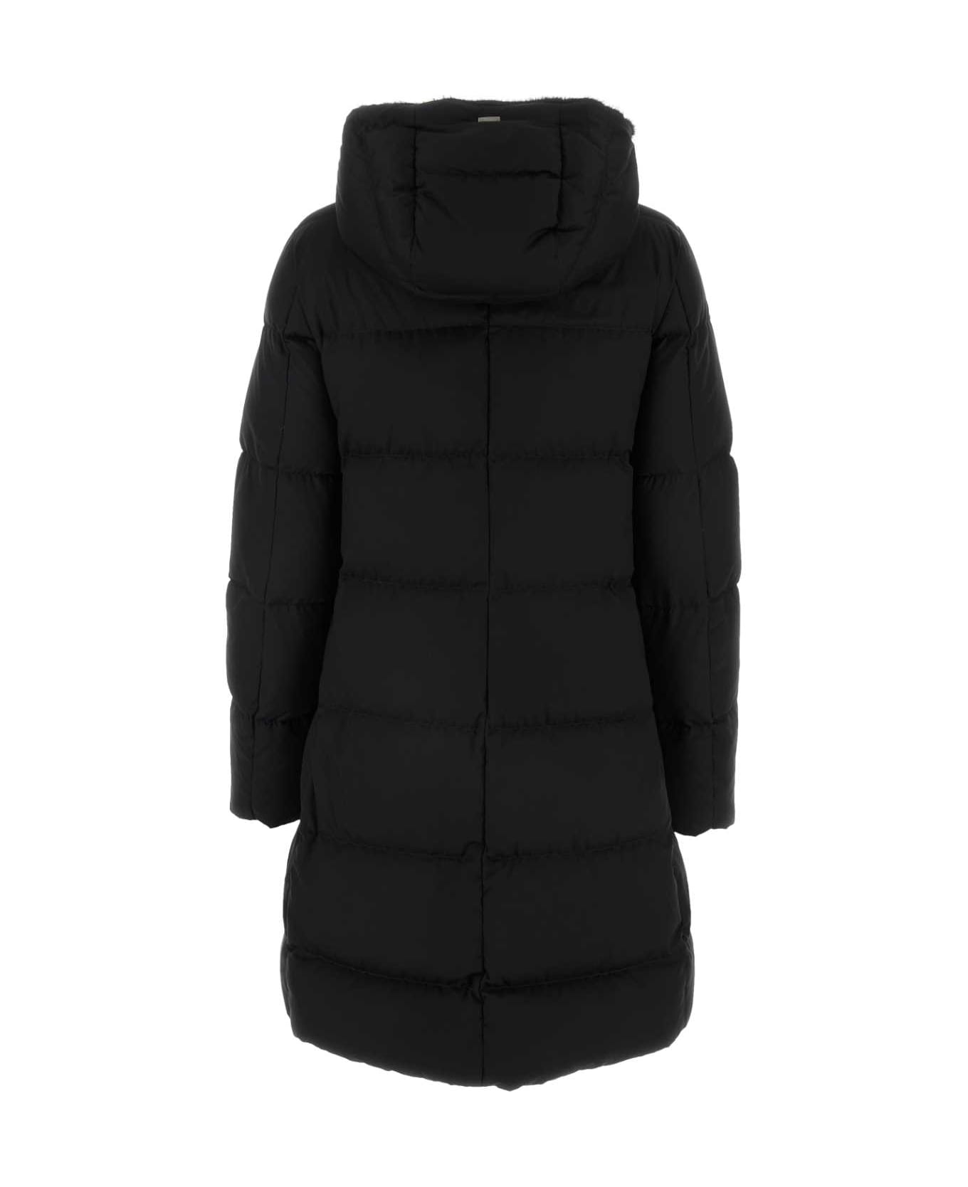 Herno Black Polyester Down Jacket | italist