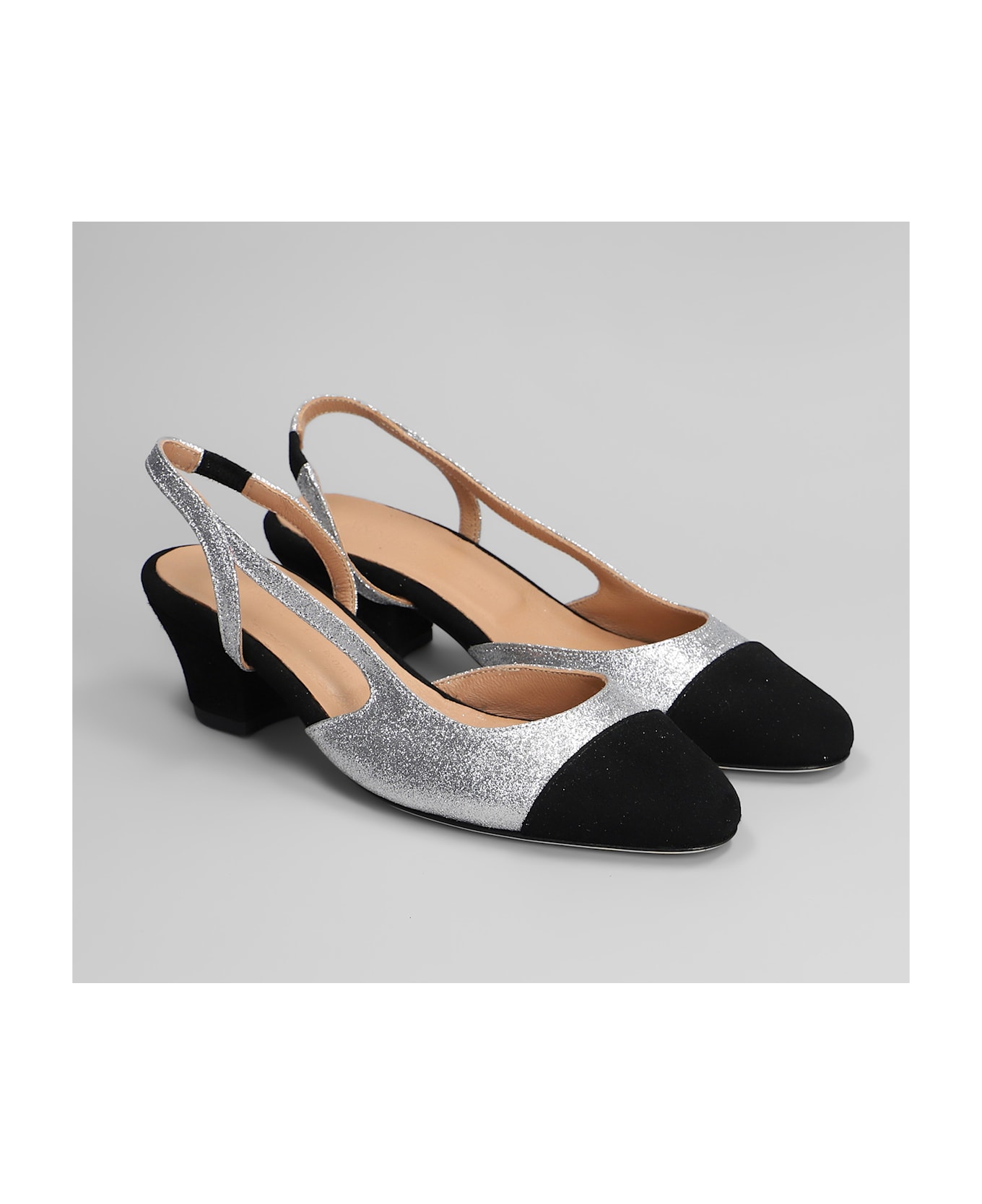 Anniel Pumps In Silver Glitter - silver