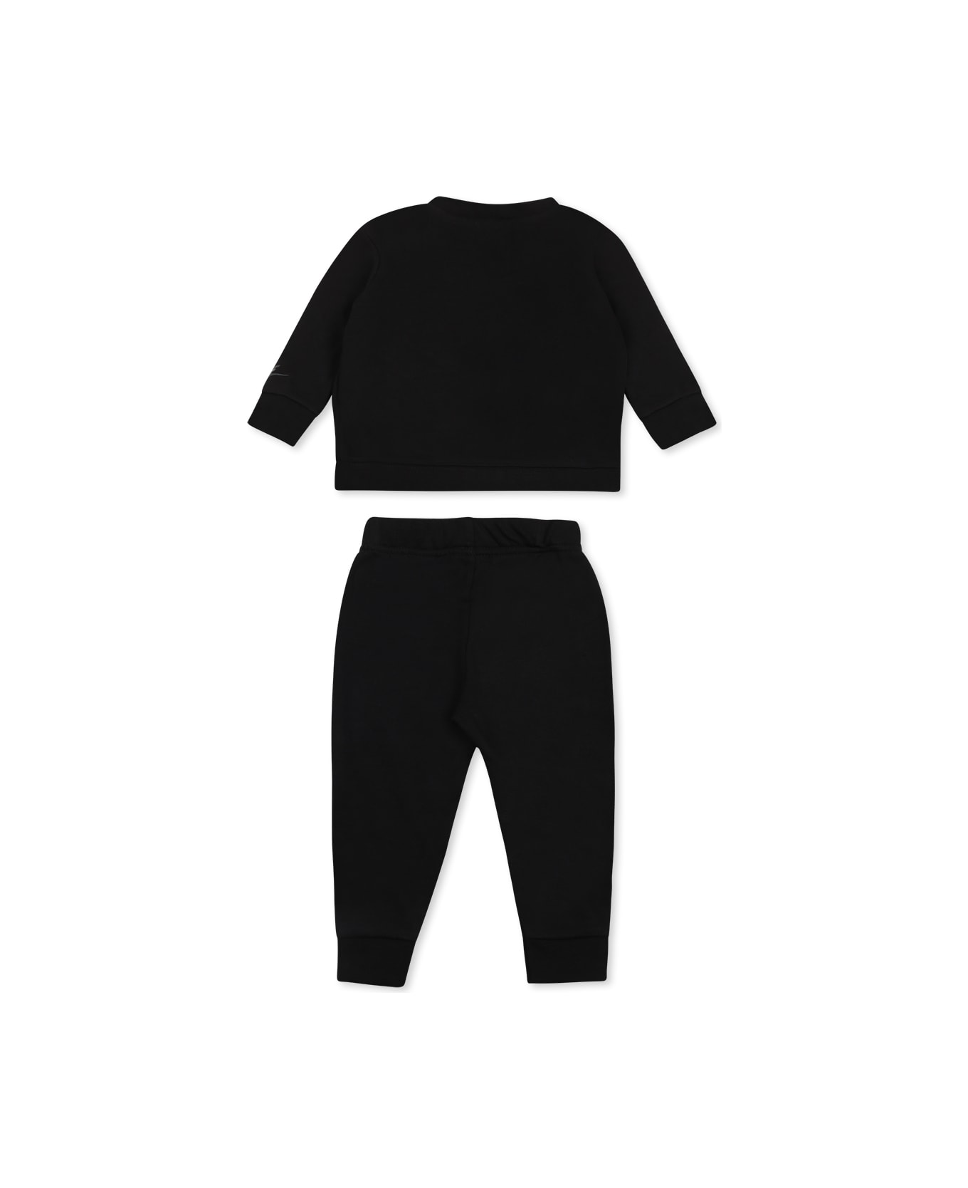 Nike Black Suit For Baby Girl With Swoosh - Black