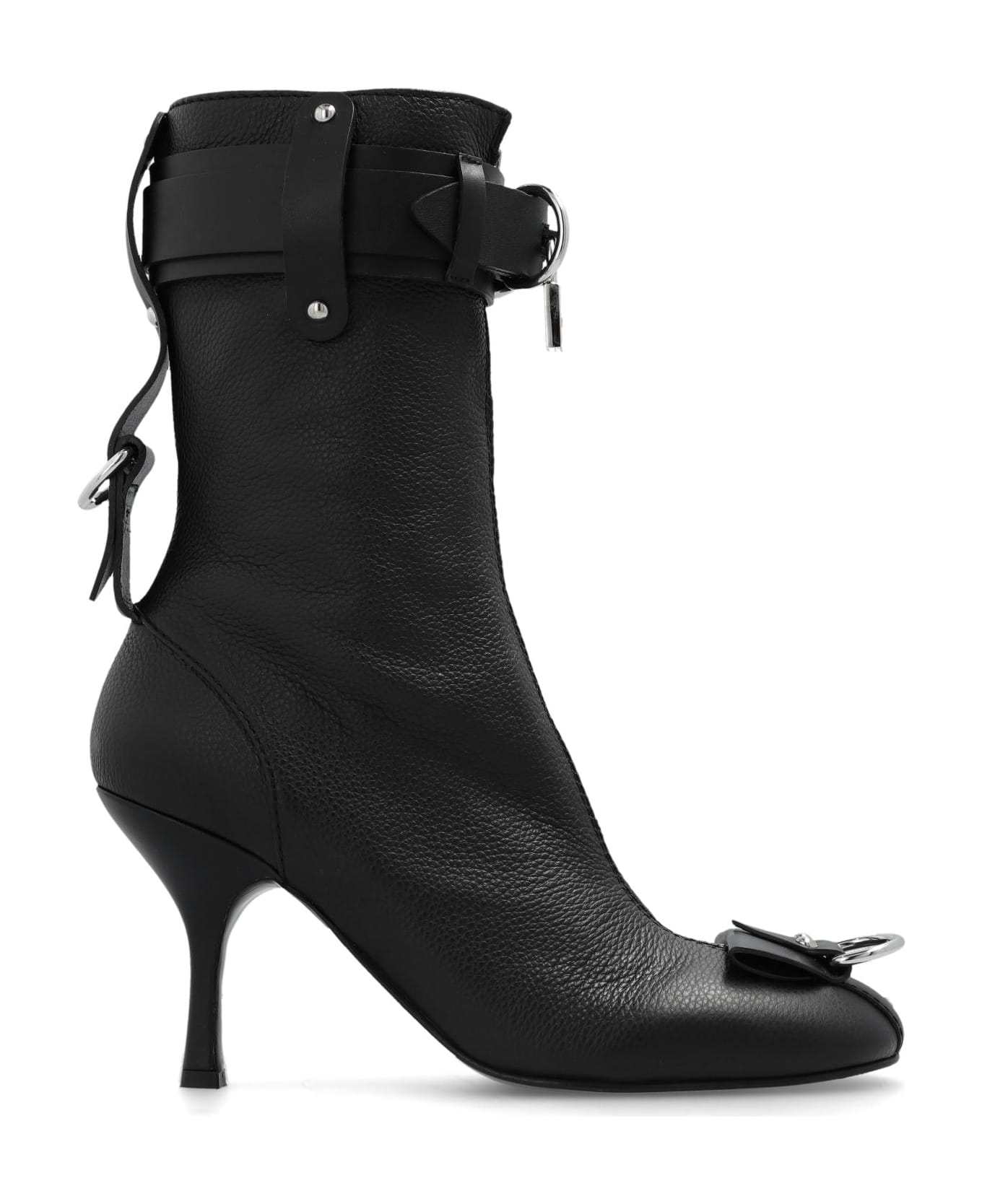J.W. Anderson Heeled Boots In Leather - Black