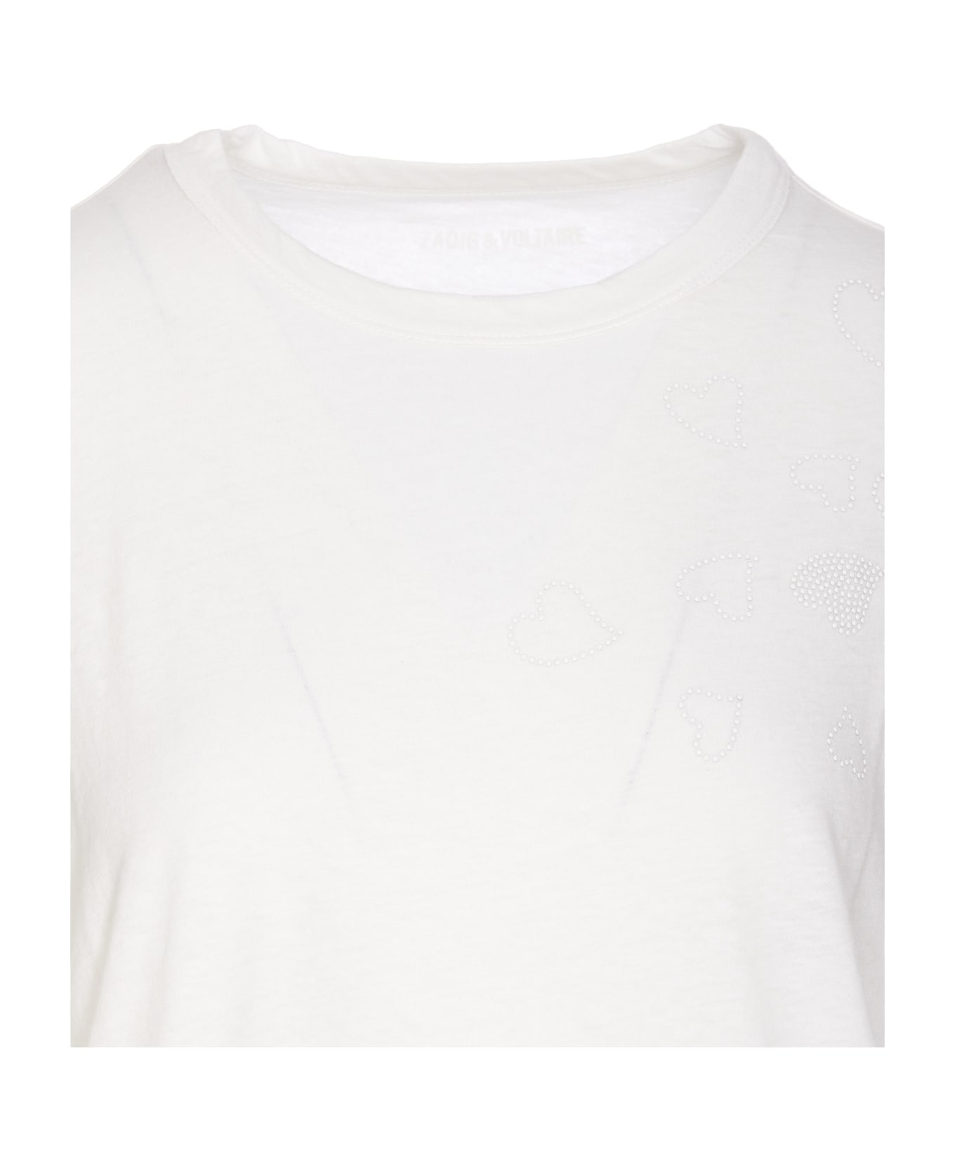 Zadig & Voltaire Anya Rain Stud T-shirt - White Tシャツ