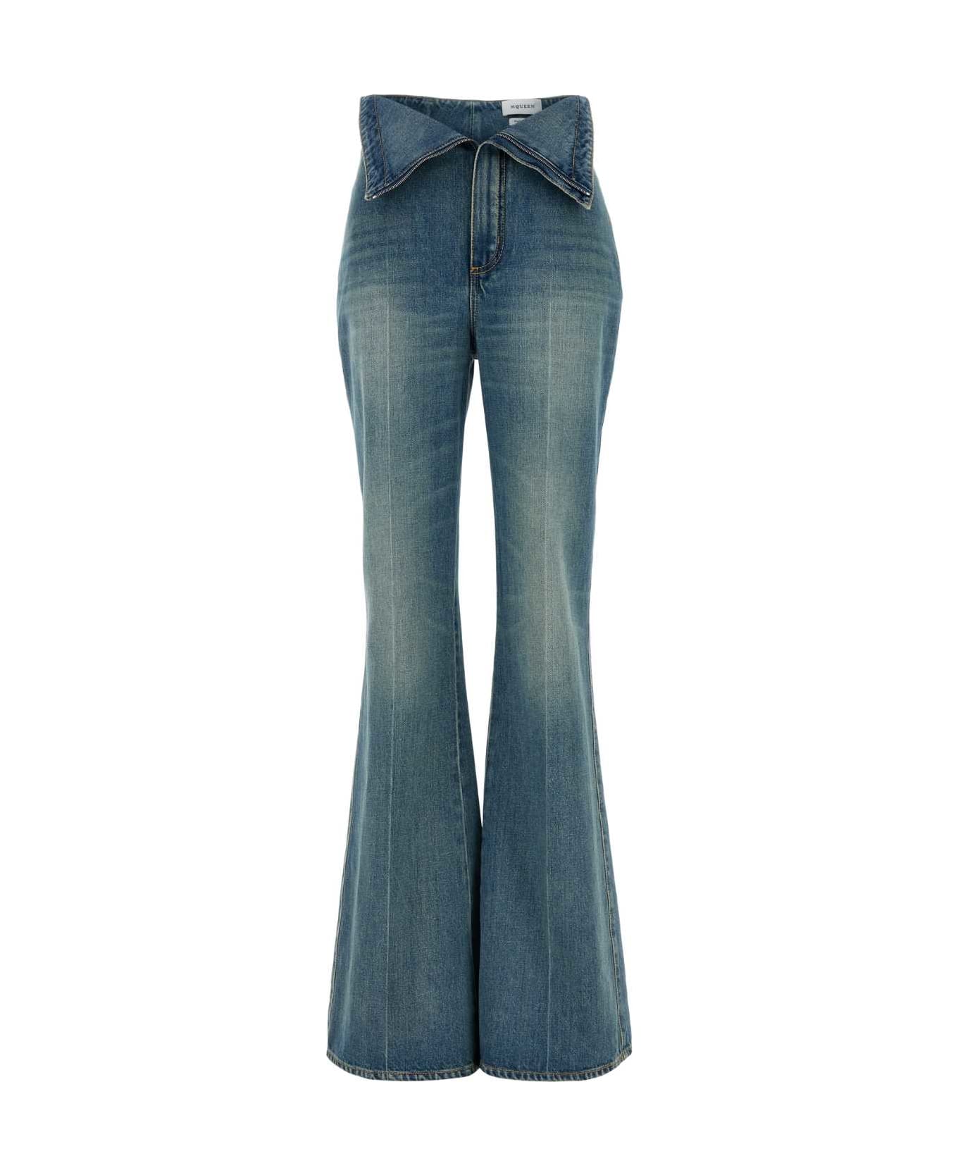 Alexander McQueen Denim Jeans - INDIGOSTONEWASHED
