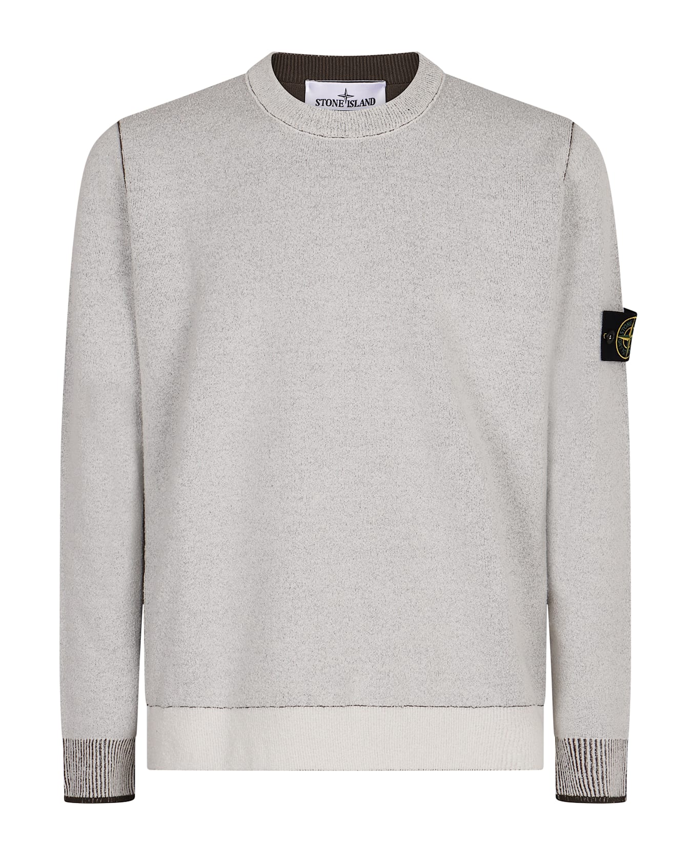 Cotton Blend Crew-neck Sweater - Thumbnail 2