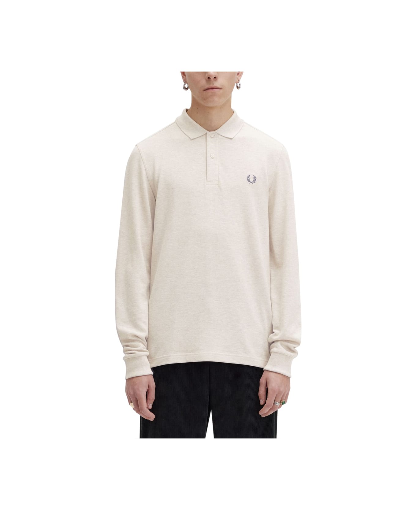 Fred Perry Polo With Logo - BEIGE