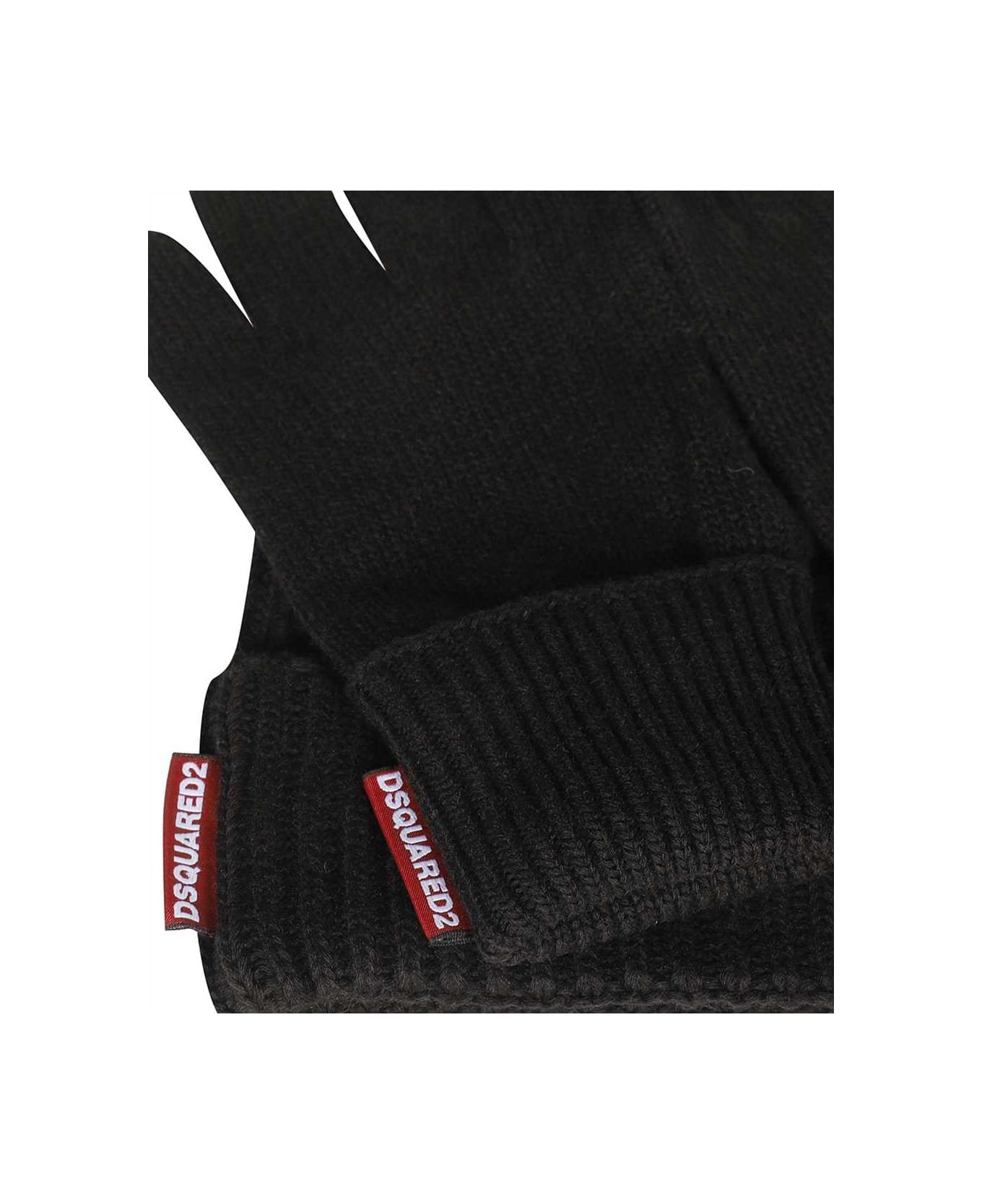 Dsquared2 Knitted Hat And Gloves Set - black 帽子