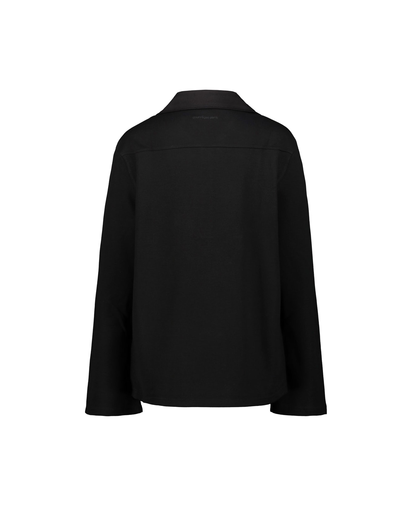 Courrèges Piqué Polo Shirt - Black