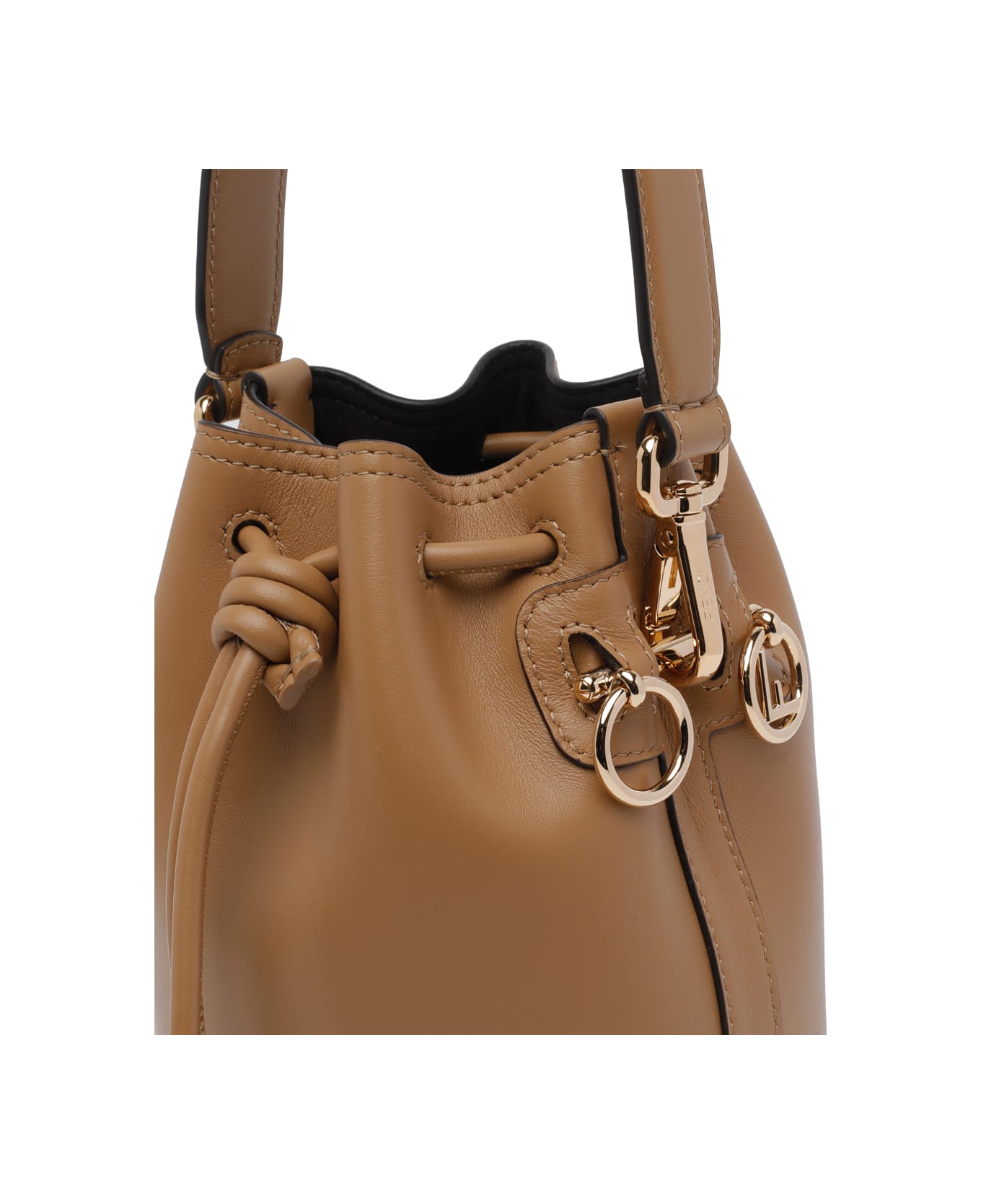 Fendi Mini Mon Tresor Bucket Bag - Beige