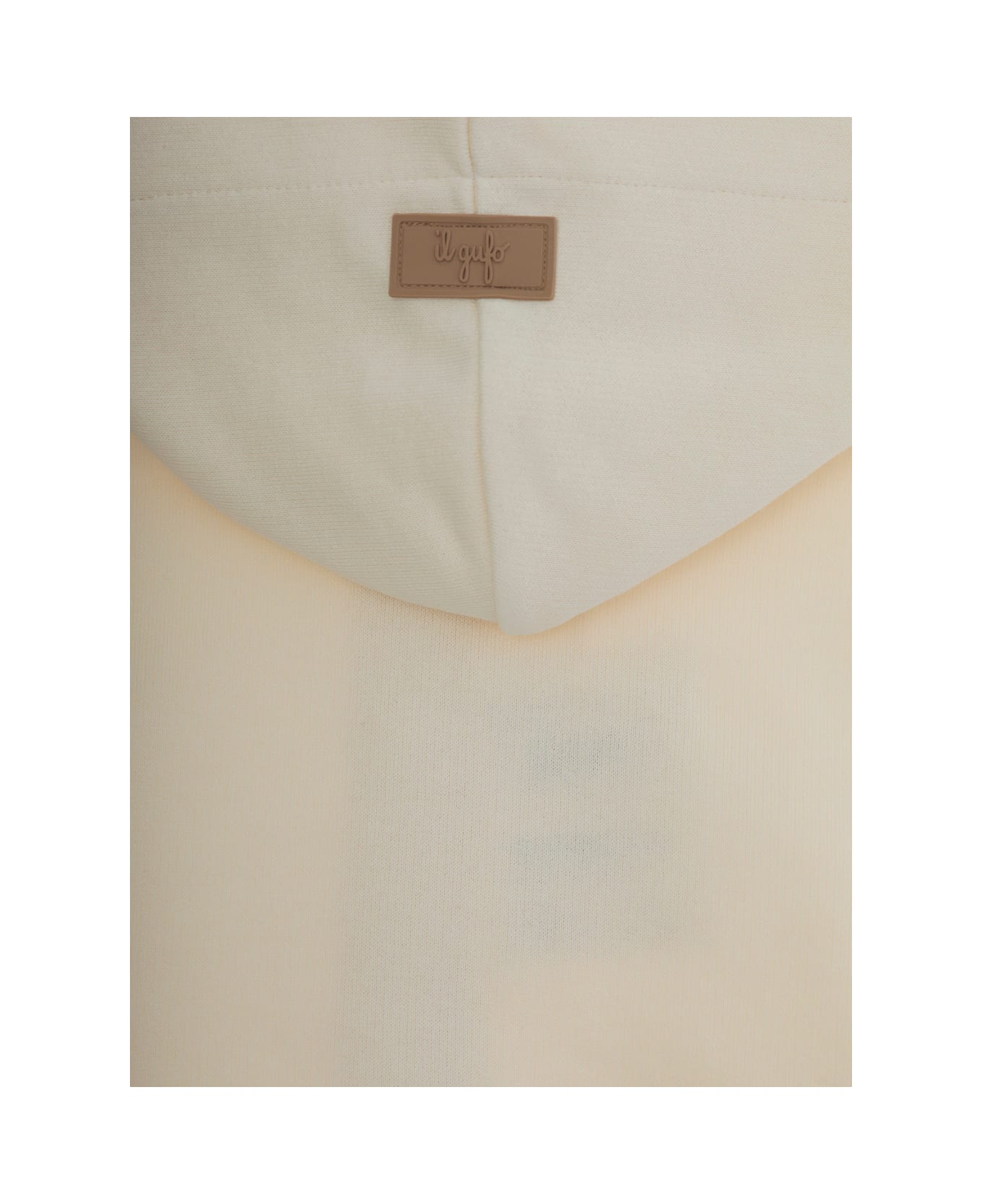 Il Gufo White Sweatshirt With Hood With Logo Patch In Cotton Boy - White