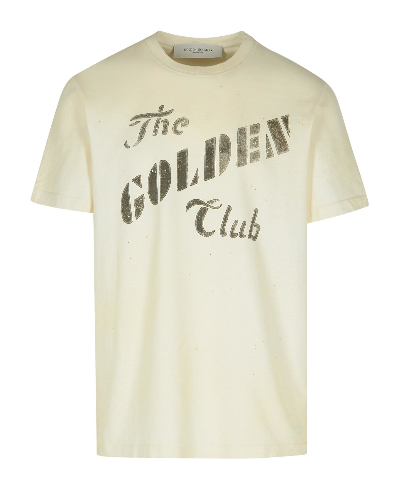 Golden Goose Ivory Cotton T-shirt - Ivory