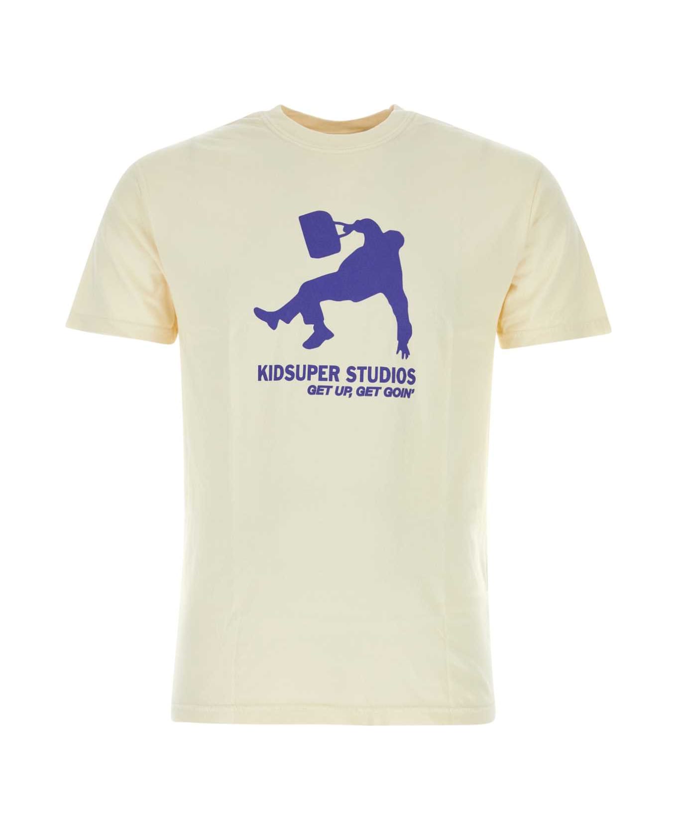 Kidsuper Cream Cotton T-shirt - CREAM シャツ