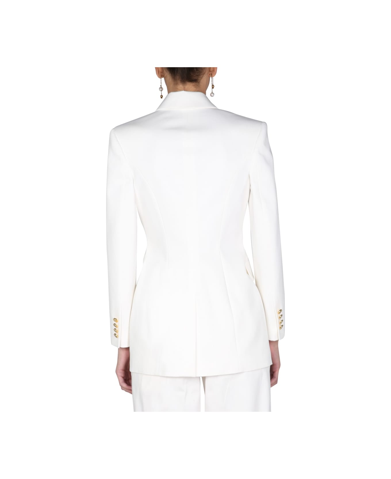 Alexander McQueen Double-breasted Jacket - WHITE