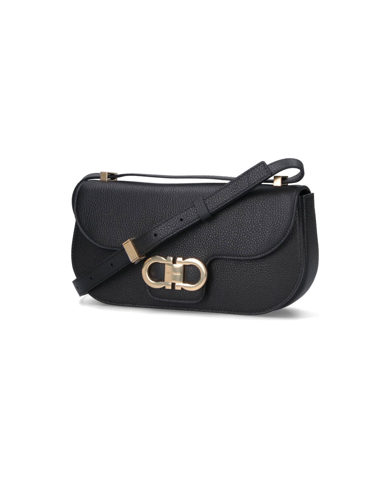 Ferragamo "east-west" Crossbody Bag - Black  