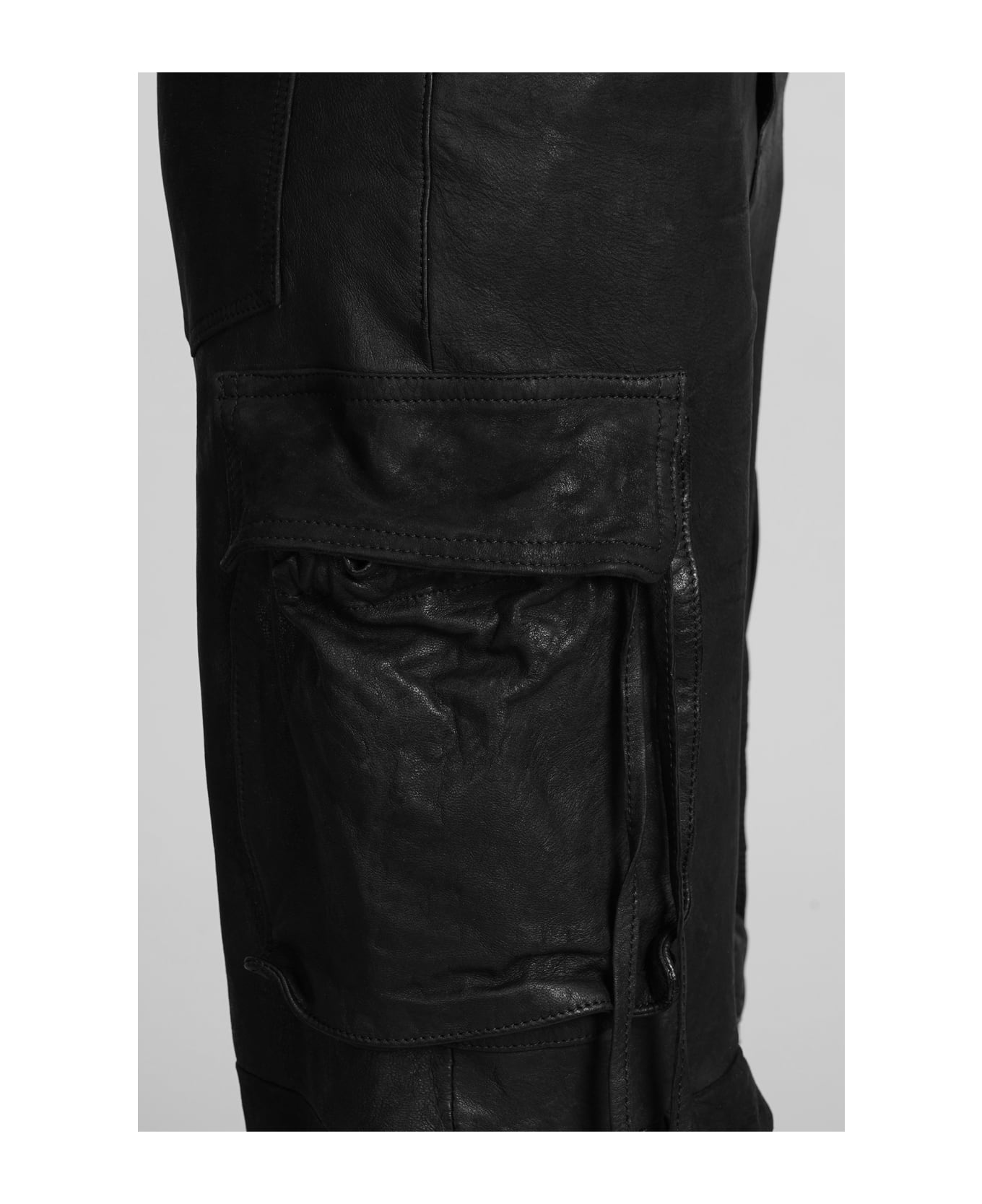 Salvatore Santoro Pants In Black Leather - black