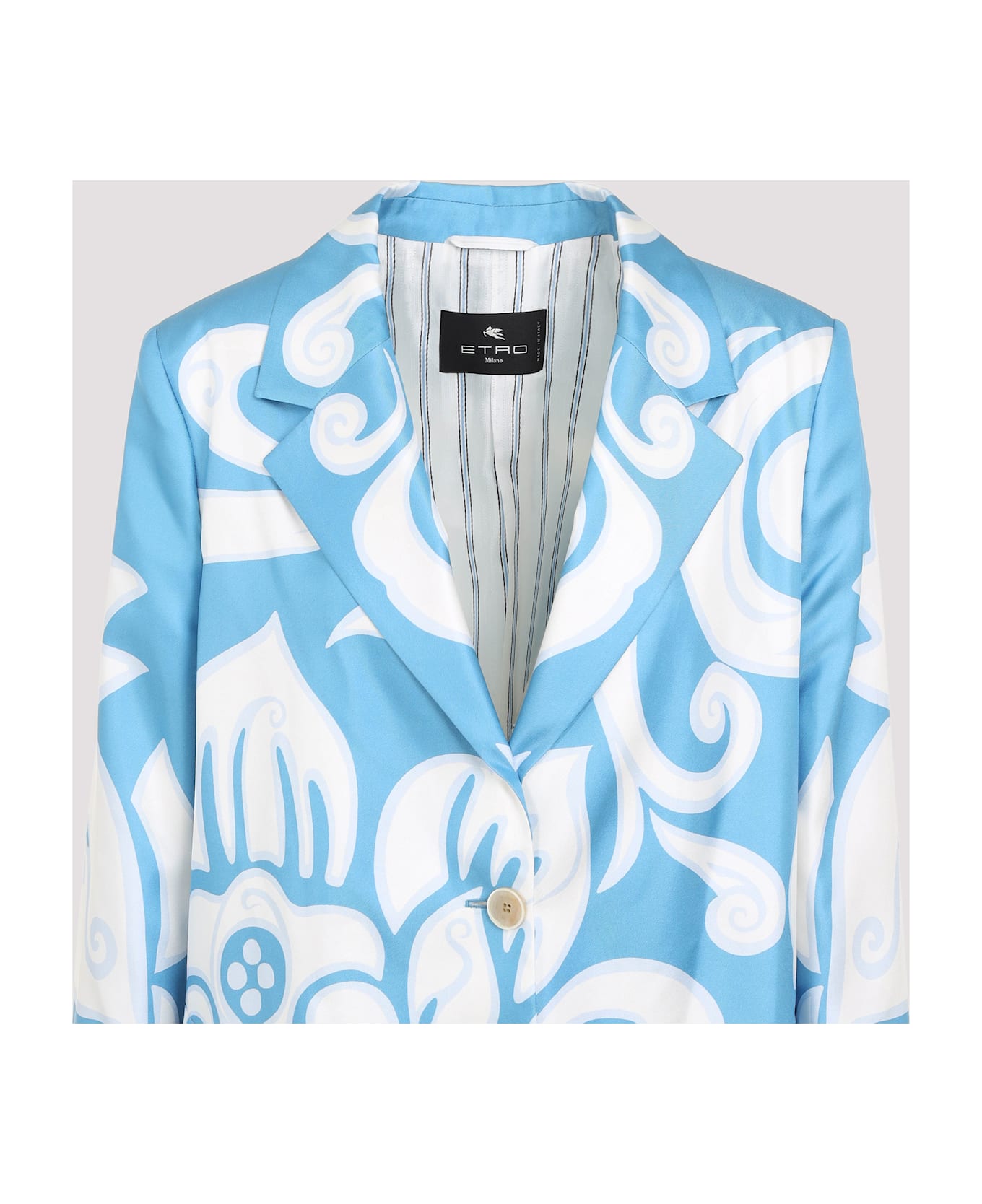 Etro Printed Caban - Blue