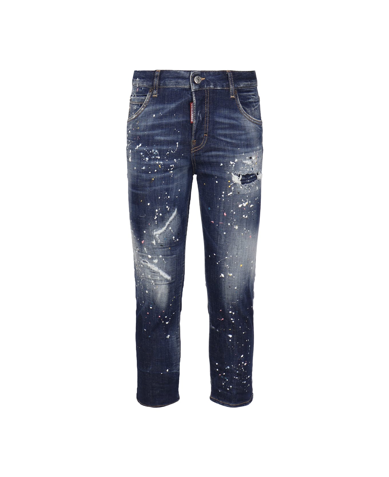Dsquared2 Cropped Jeans - BLUE
