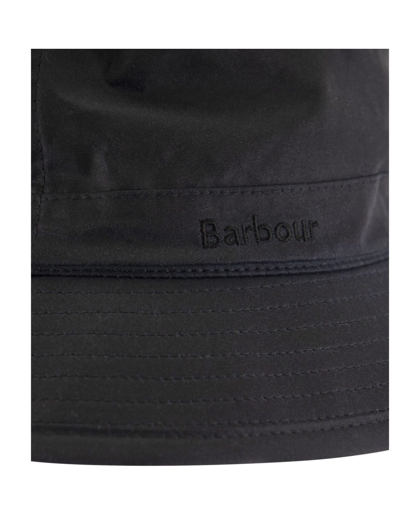 Barbour Bucket Hat In Waxed Fabric - Blue