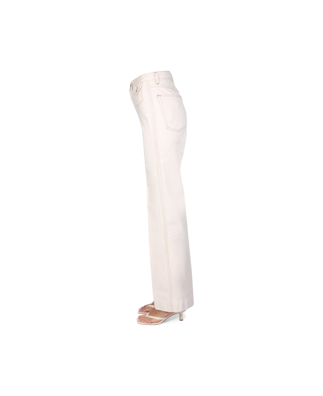 RE/DONE "70's" Wide Leg Jeans - WHITE