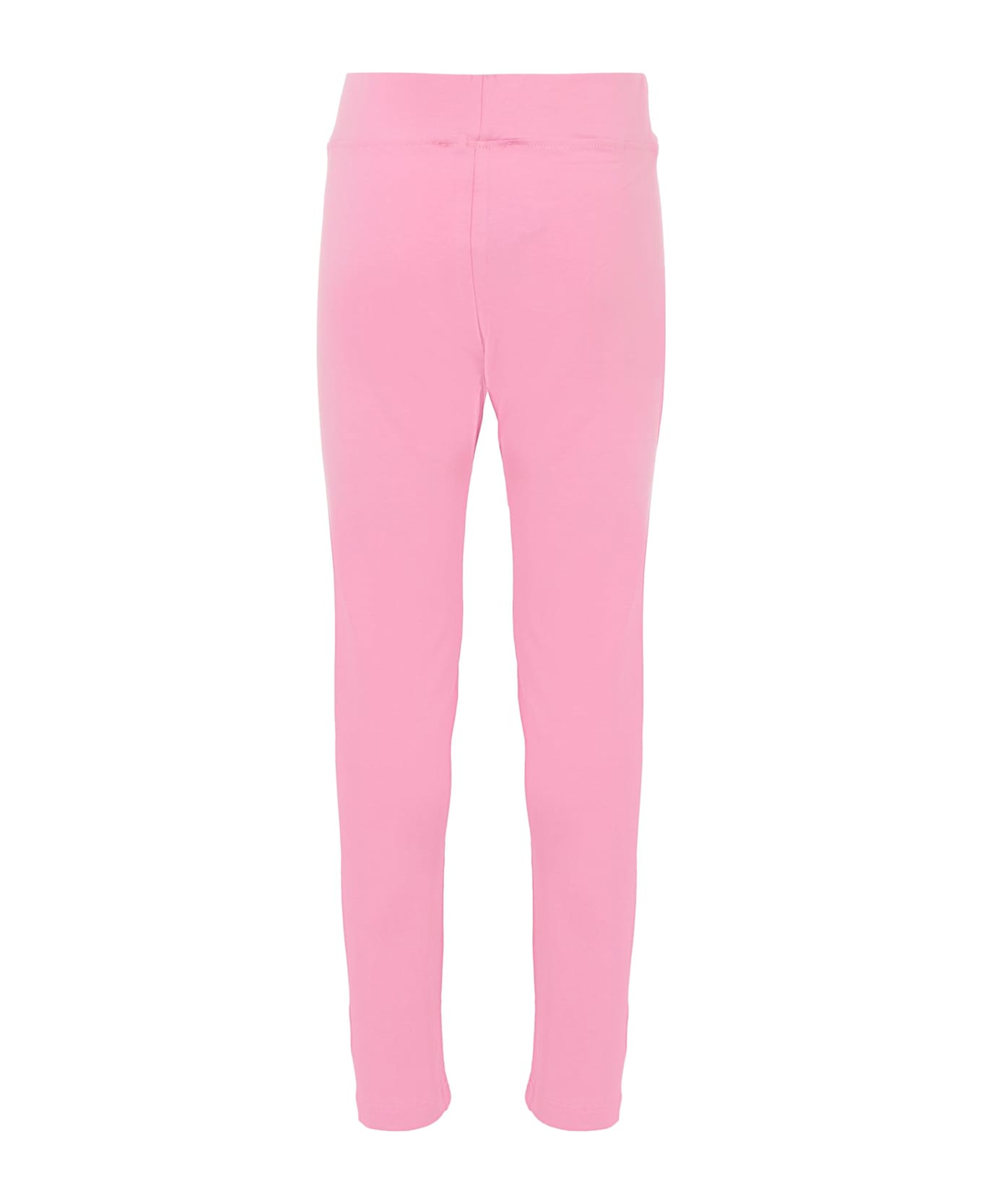 MSGM Pink Leggings For Girl With Logo - Pink