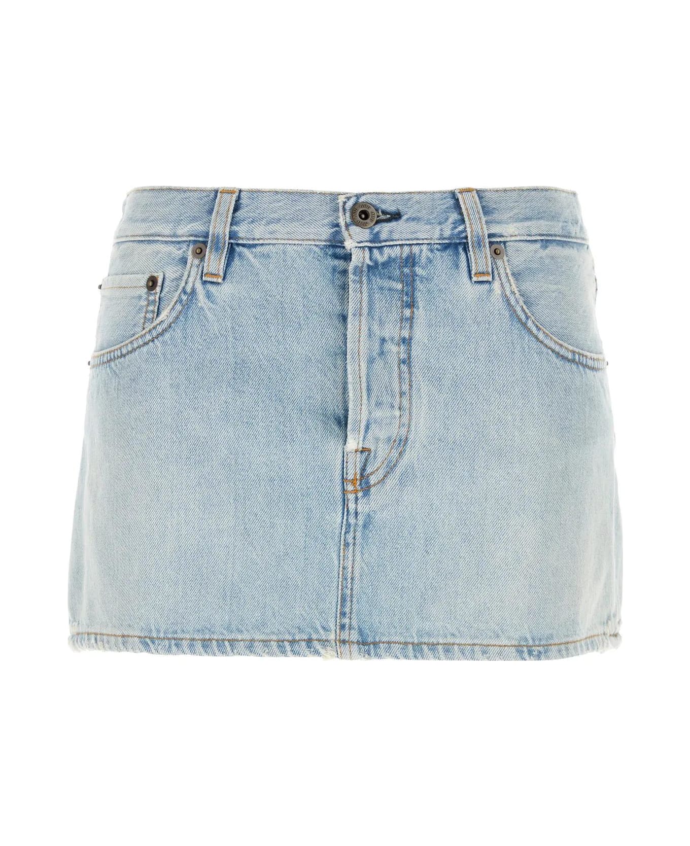 Miu Miu Denim Mini Skirt