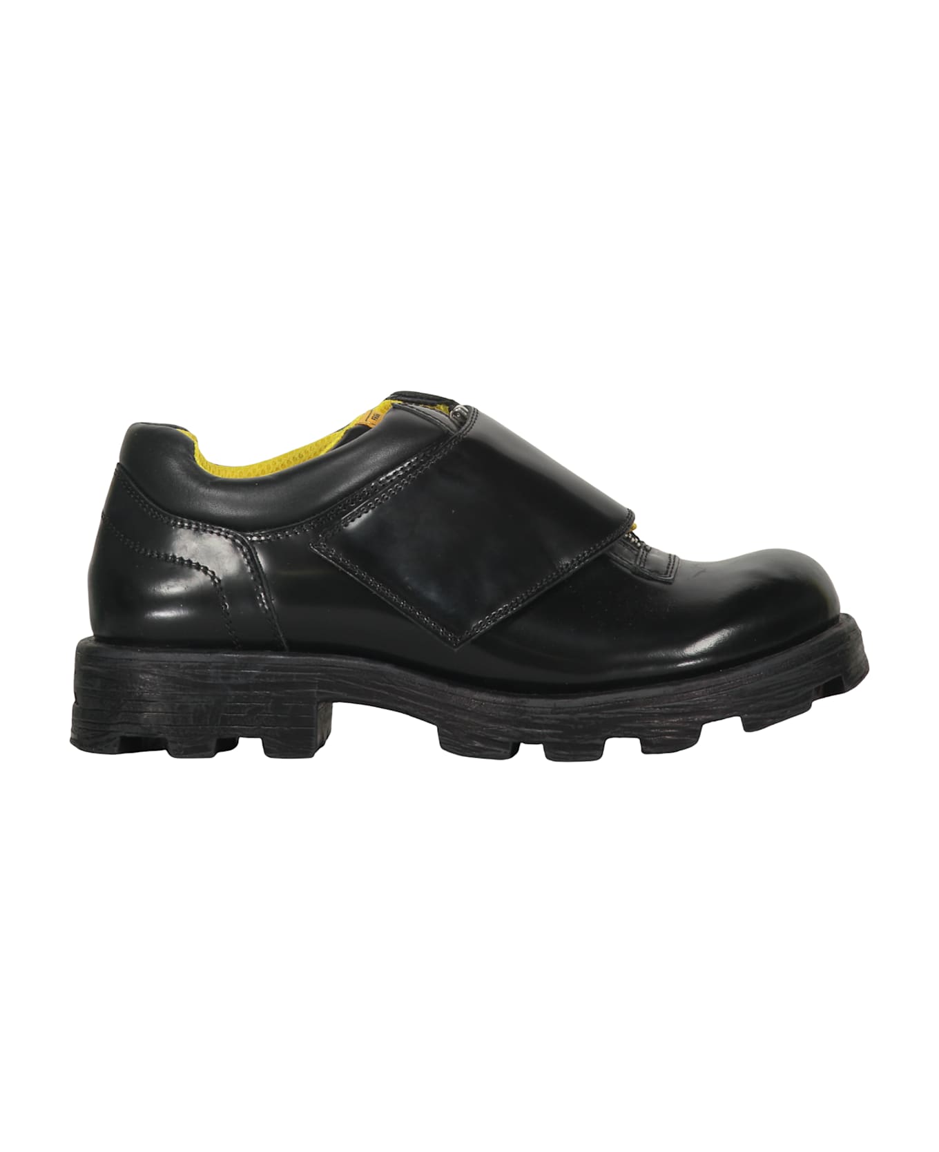 Diesel Monk Strap In Leather - black