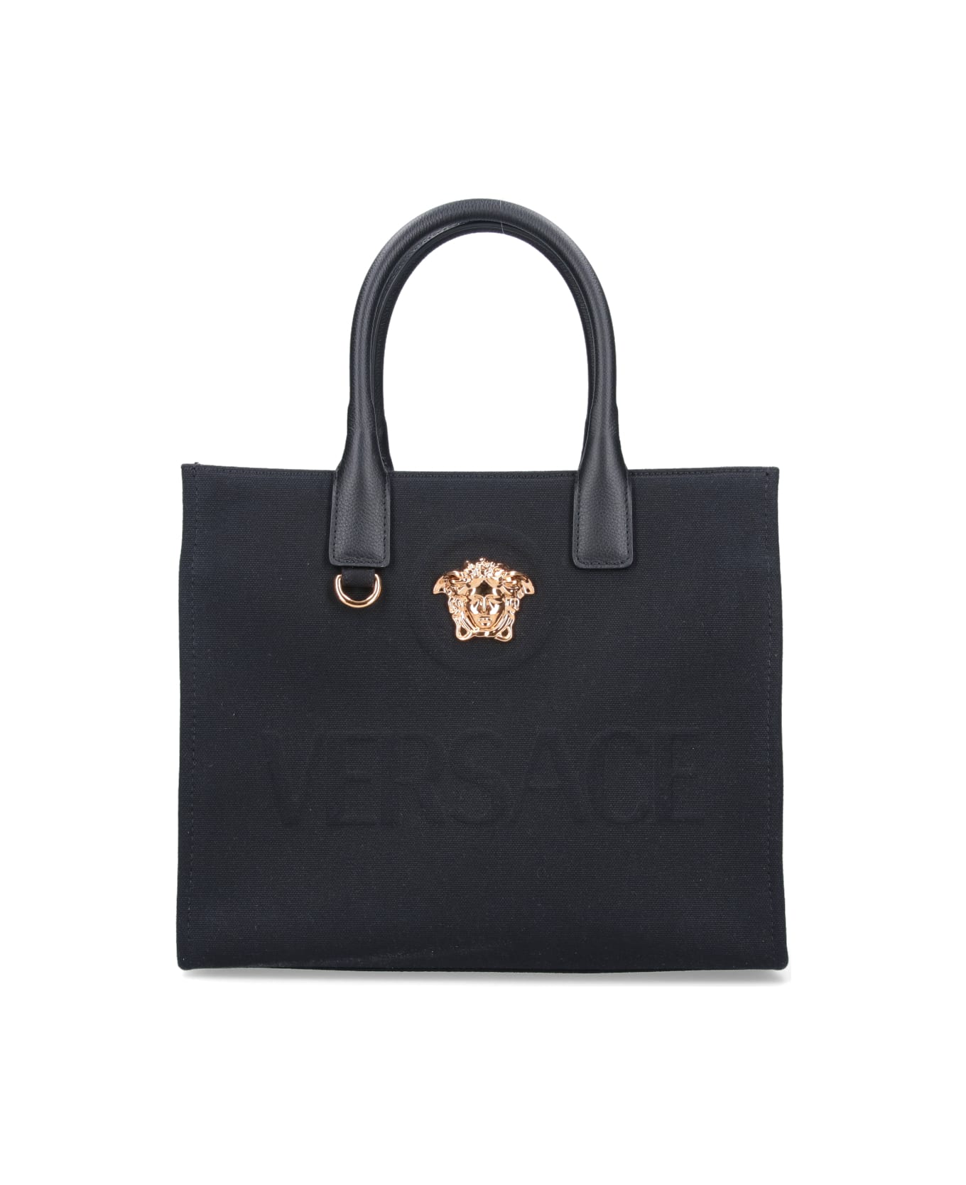 Versace 'la Medusa' Tote Bag - BLACK トートバッグ