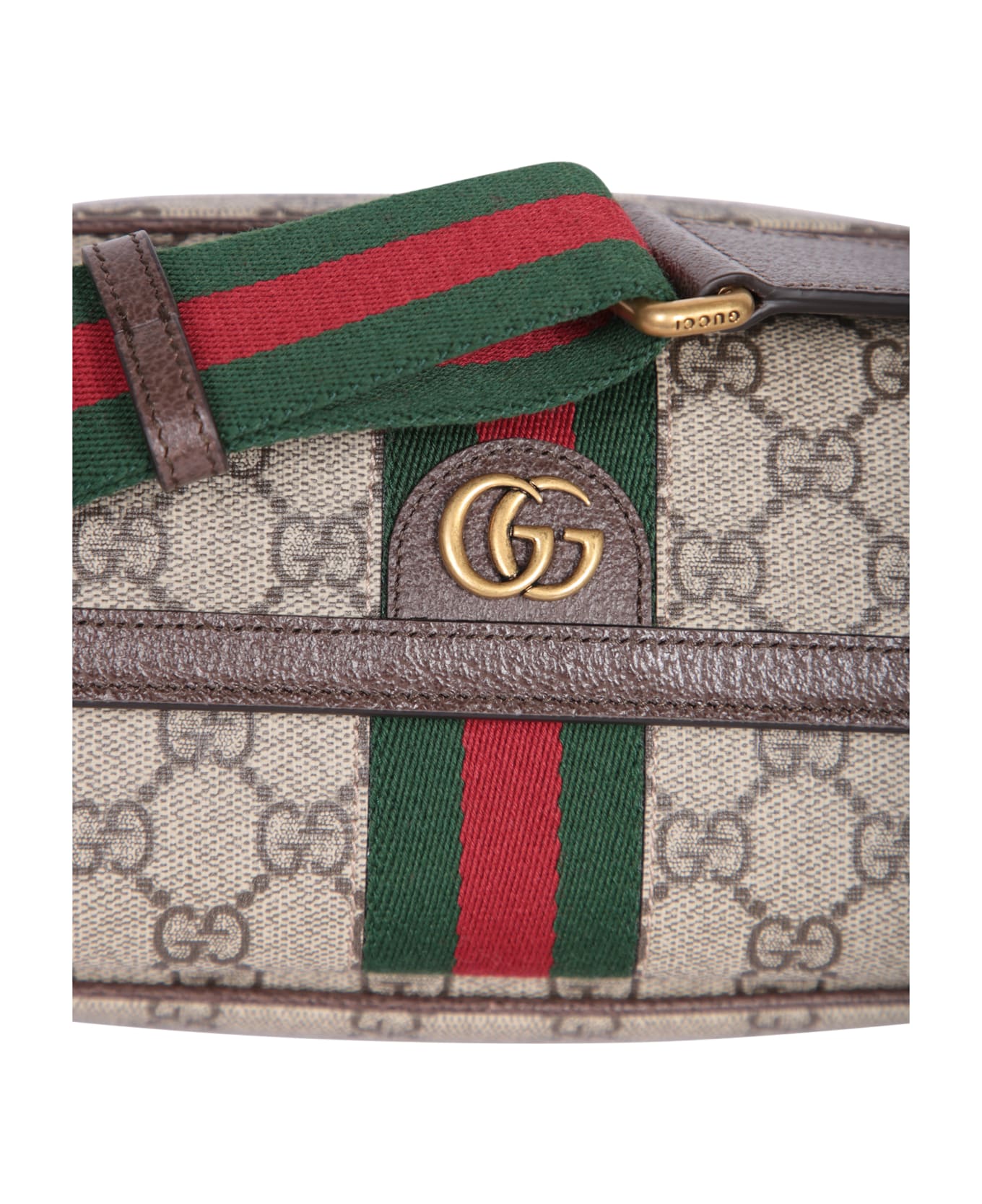 Gucci Gg Supreme Ad Leather Mini Ophidia Crossbody Bag - BEBNACEROVRV