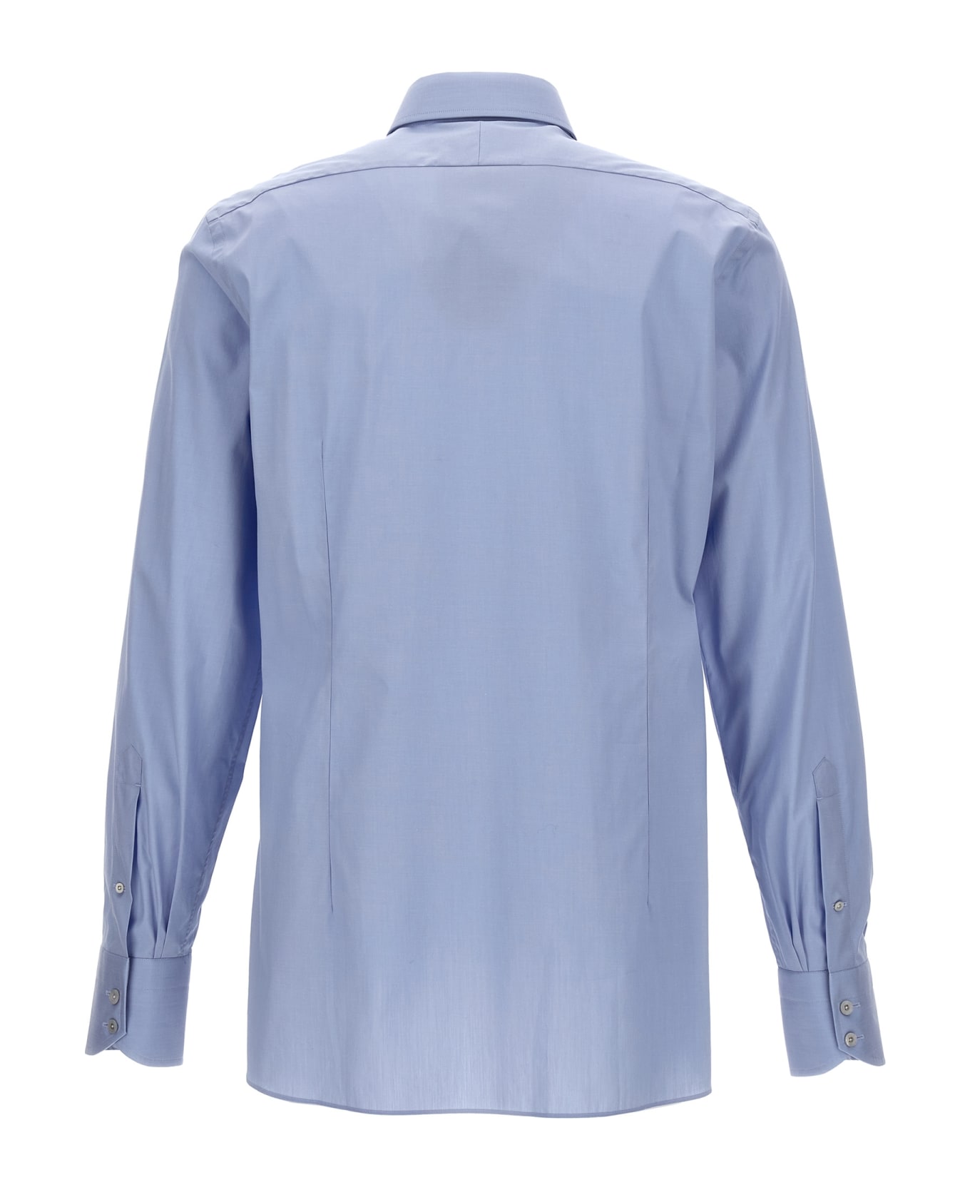 Tom Ford Poplin Cotton Shirt - Light Blue