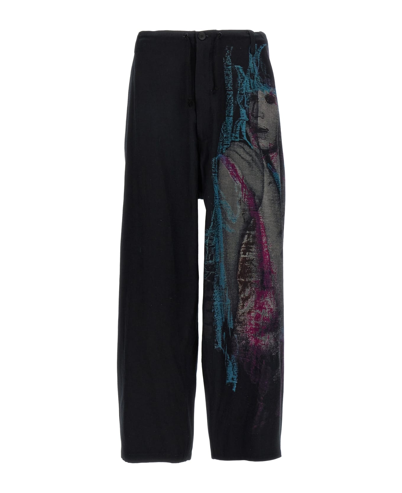 Yohji Yamamoto 'lady Pt Standard String P' Pants - Black  