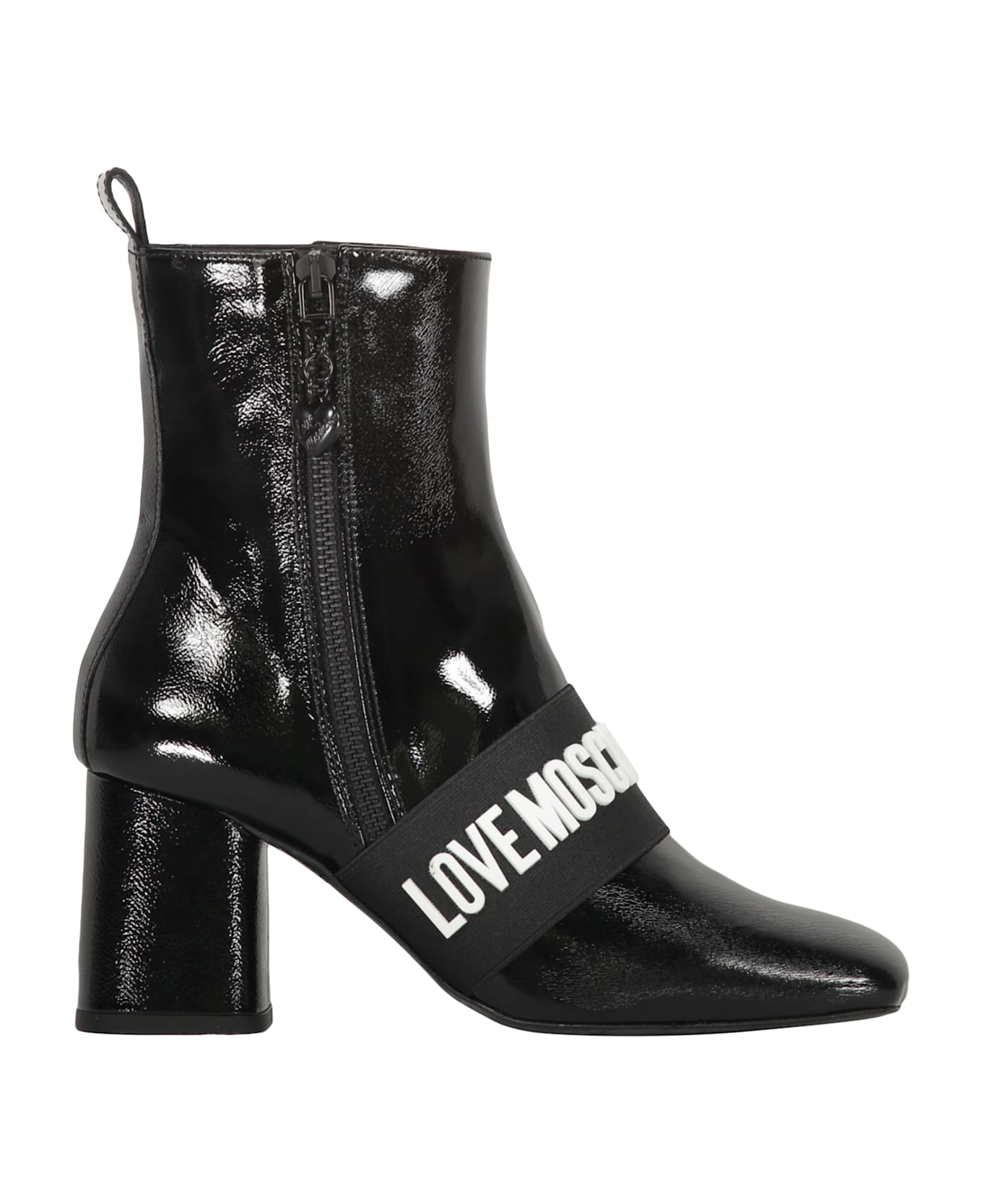 Love Moschino Boots With Logo - black