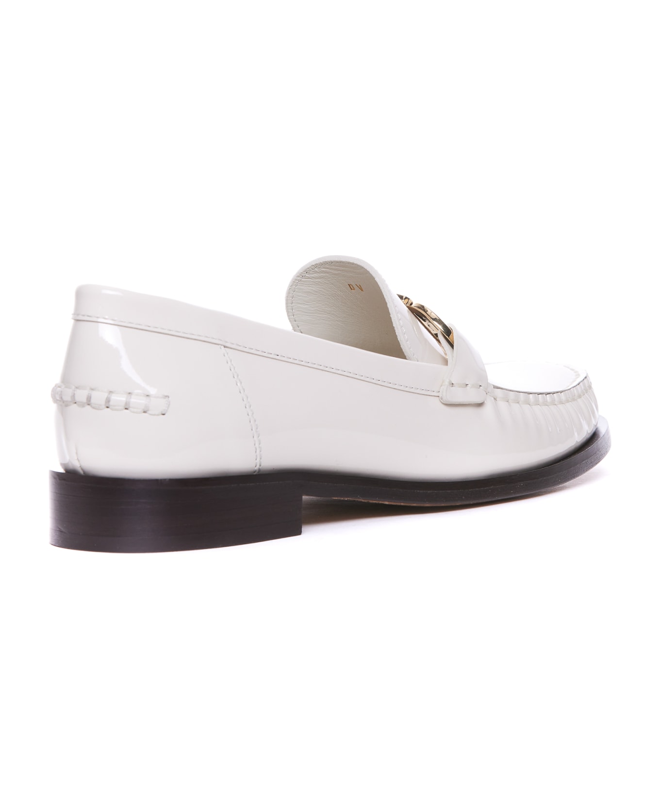 Ferragamo Maryan Loafers With Gancini Logo - White