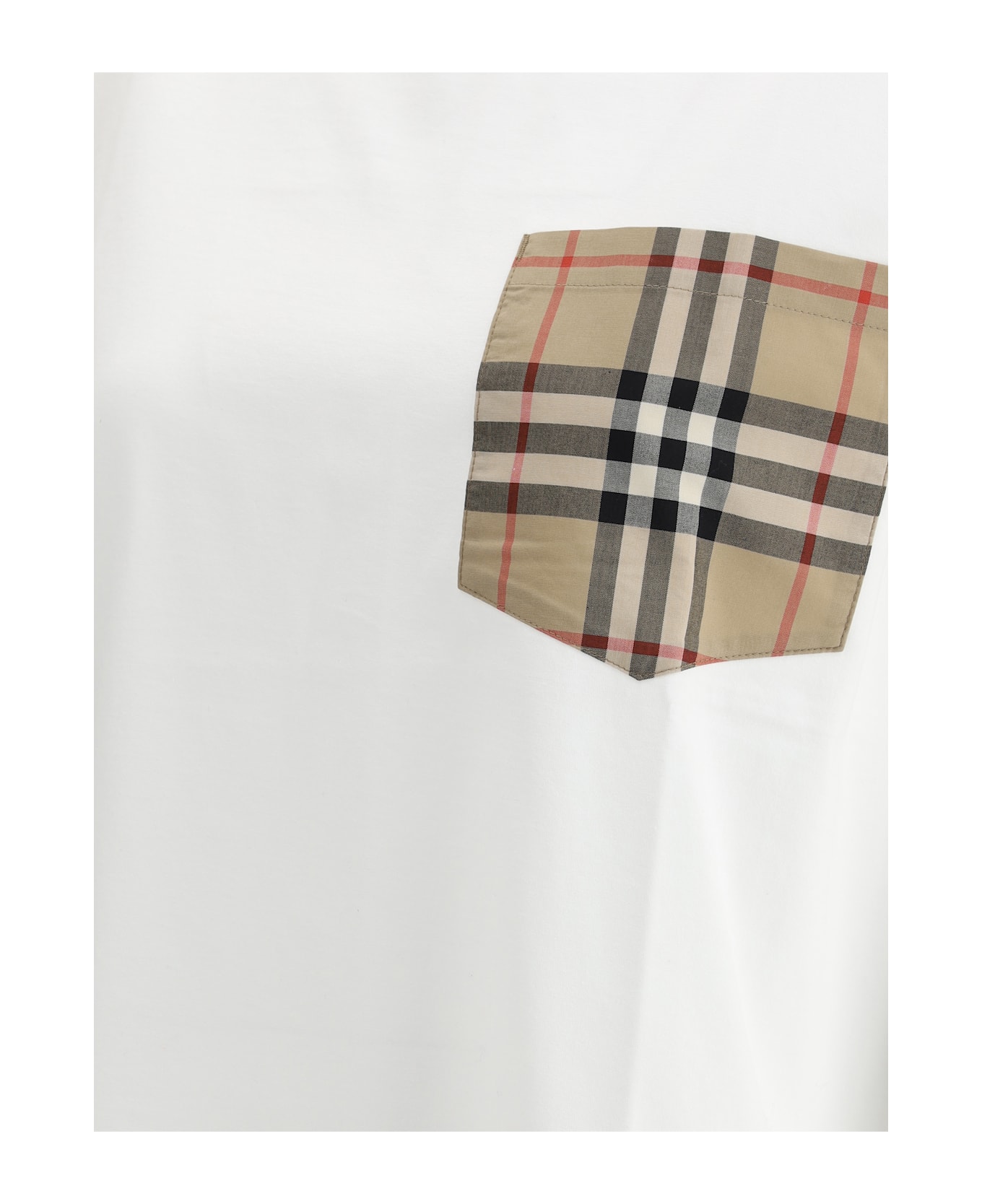 Burberry Archive Check Pocket T-shirt - White