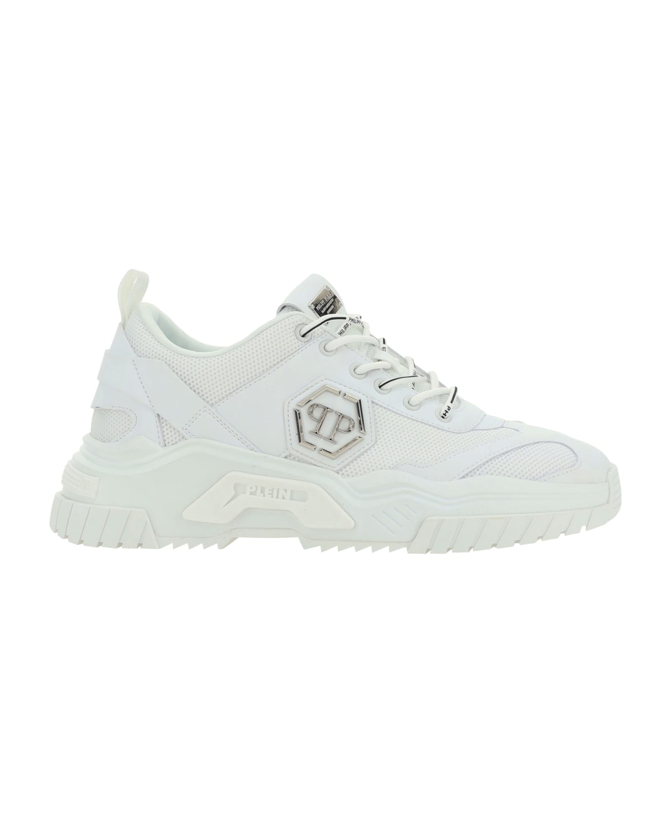 Philipp Plein Predator Sneakers - White / white