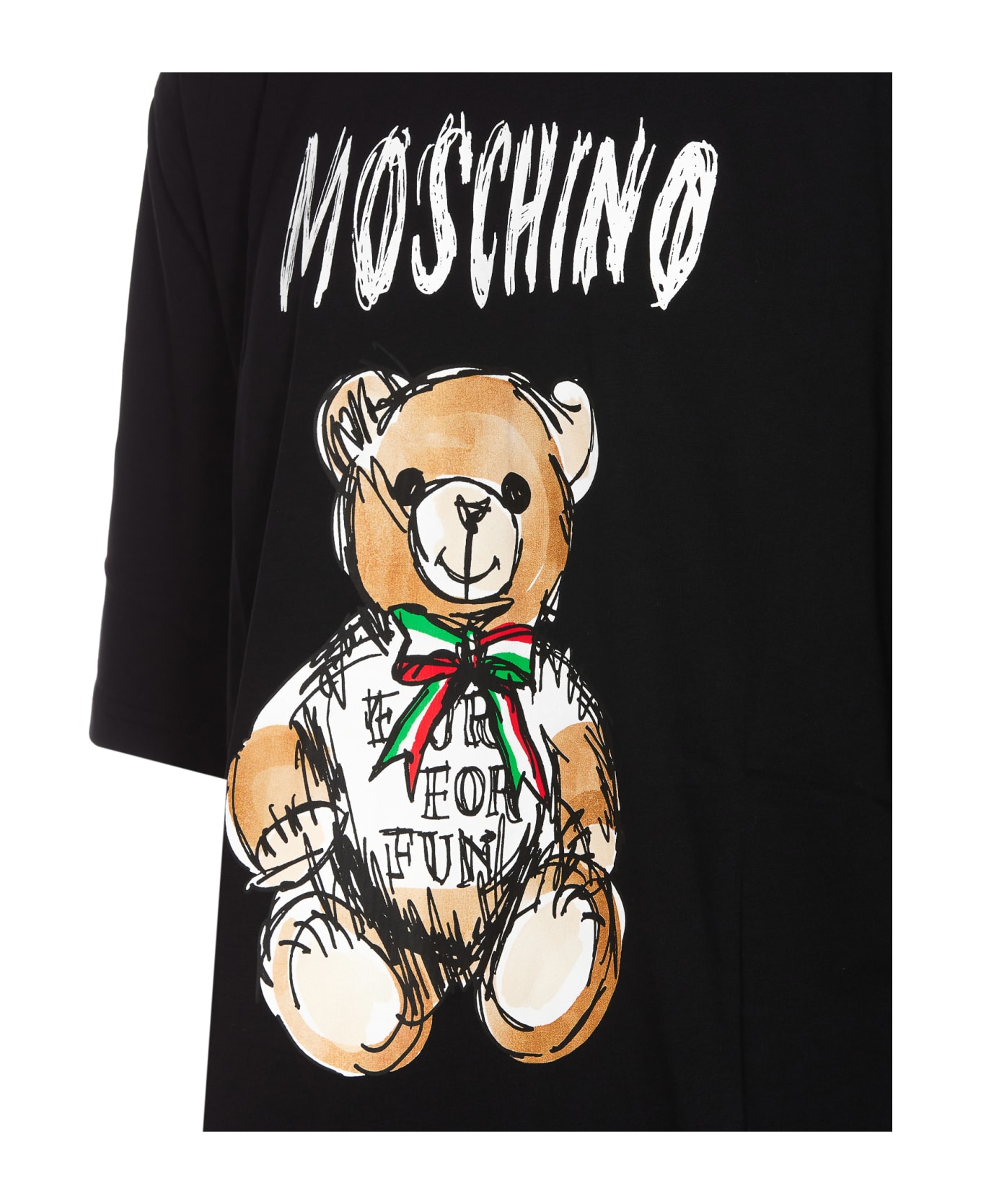 Moschino Drawn Teddy Bear T-shirt - Black シャツ