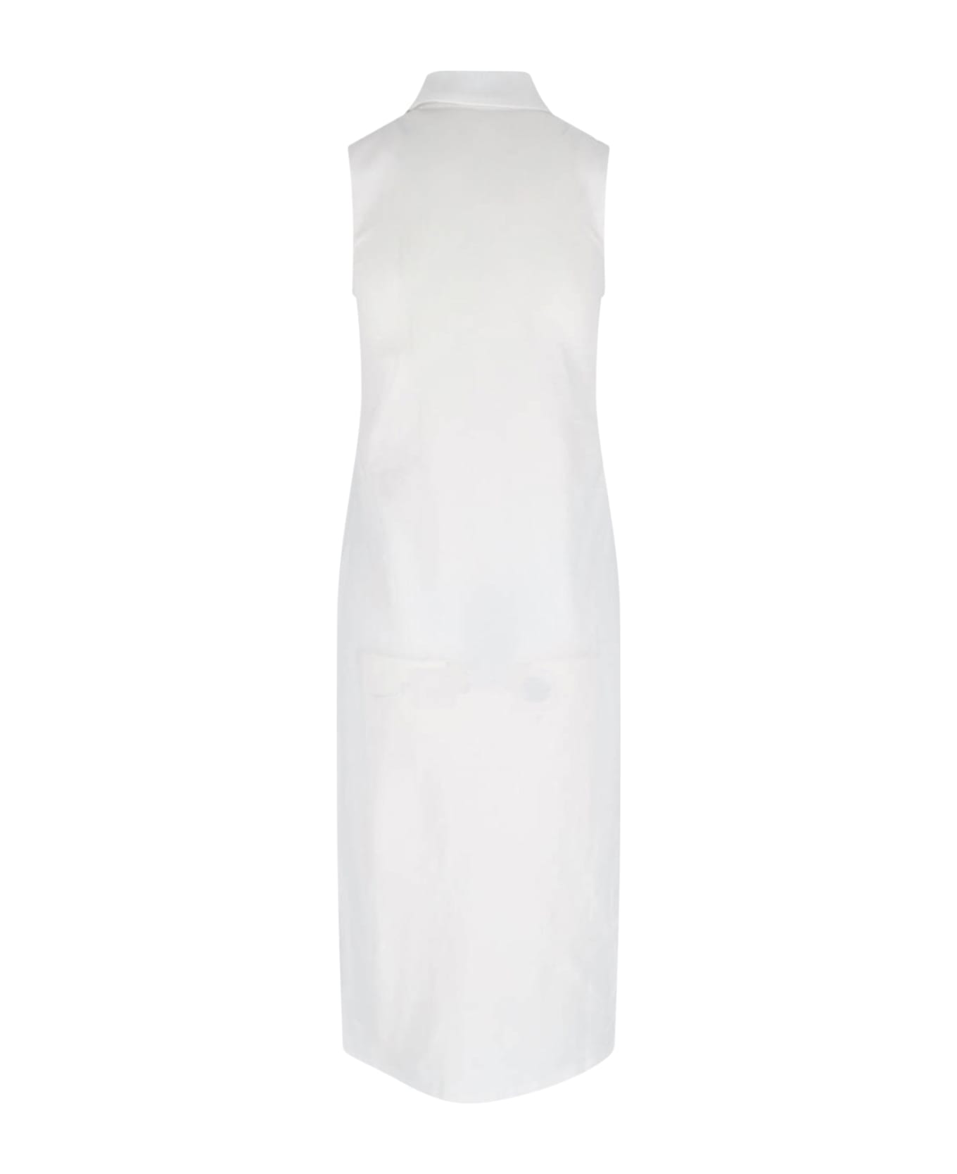 Polo Ralph Lauren Logo Midi Dress - White
