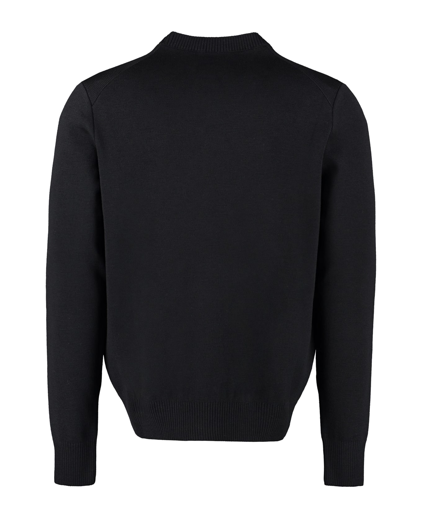 Ami Alexandre Mattiussi Logo Crew-neck Sweater - BLACK