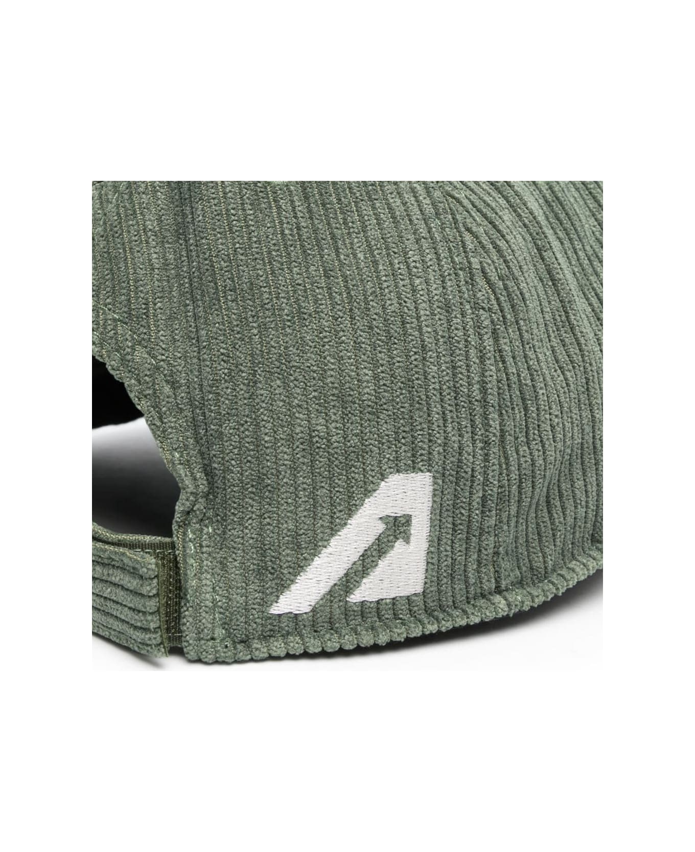 Autry Corduroy Baseball Cap With Logo - Verde 帽子
