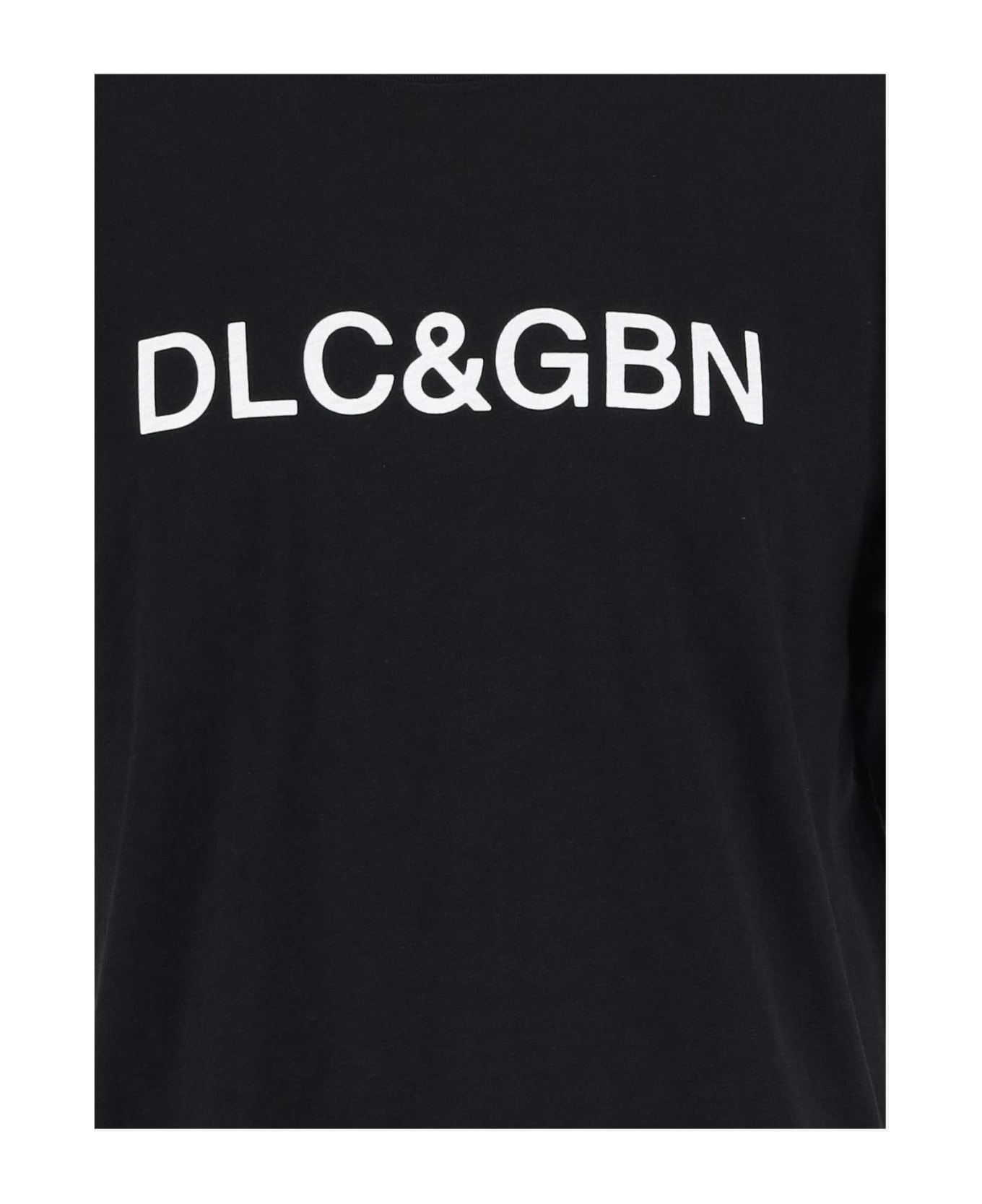 Dolce & Gabbana Cotton T-shirt With Logo - Black