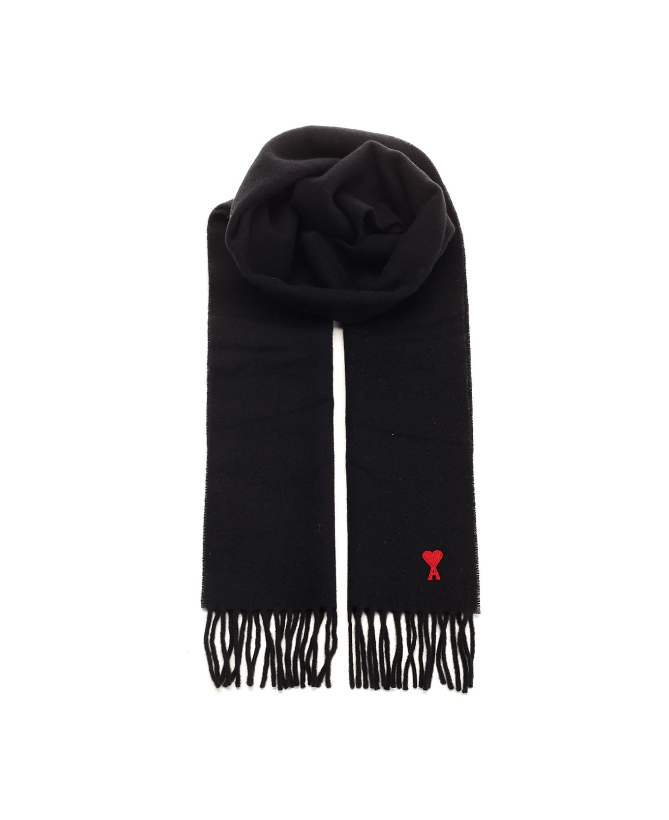 Ami Alexandre Mattiussi Wool Scarf - Black