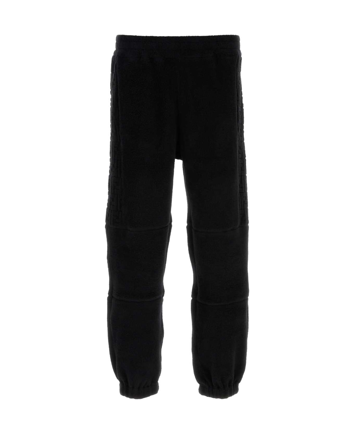 Fendi Black Stretch Terry Fabric Joggers - Black