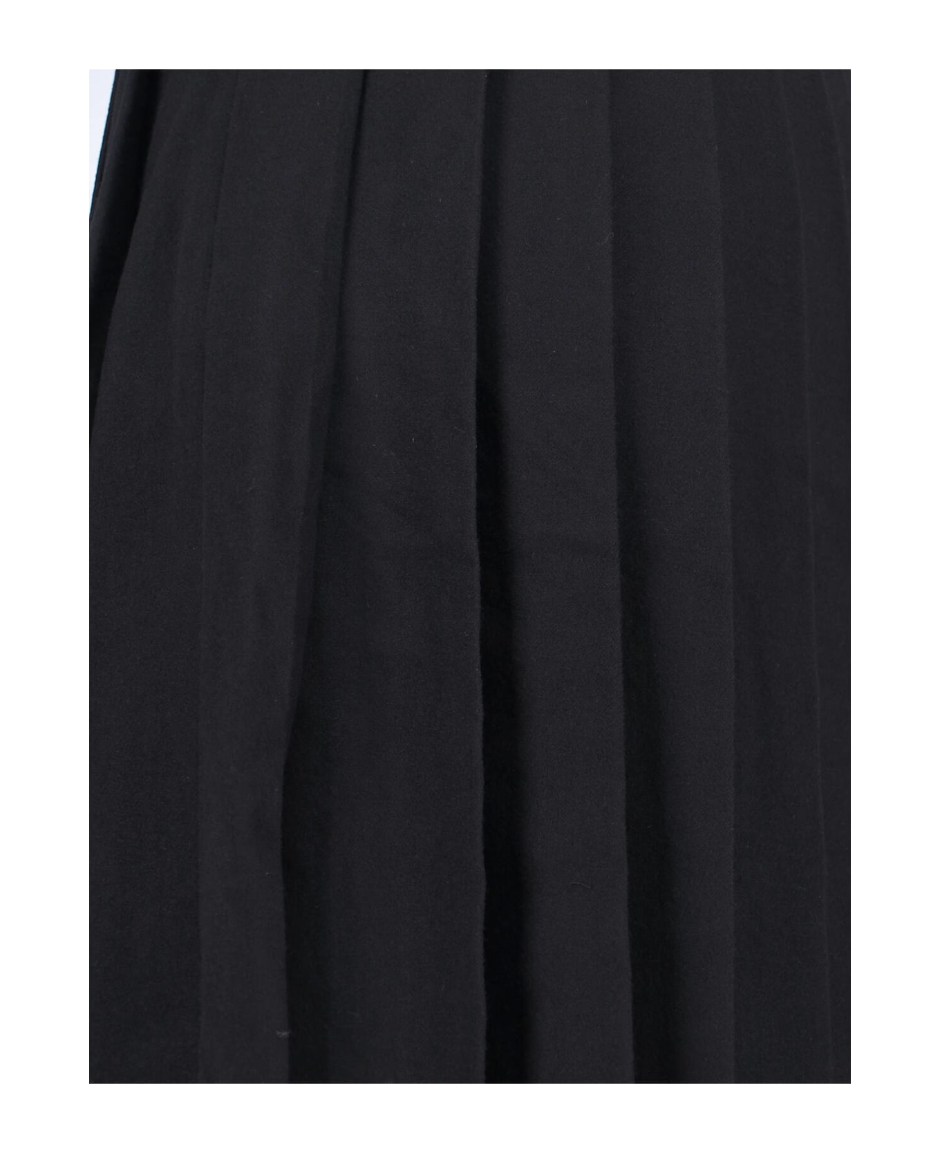 Dunst Wool Blend Midi Skirt - Black  