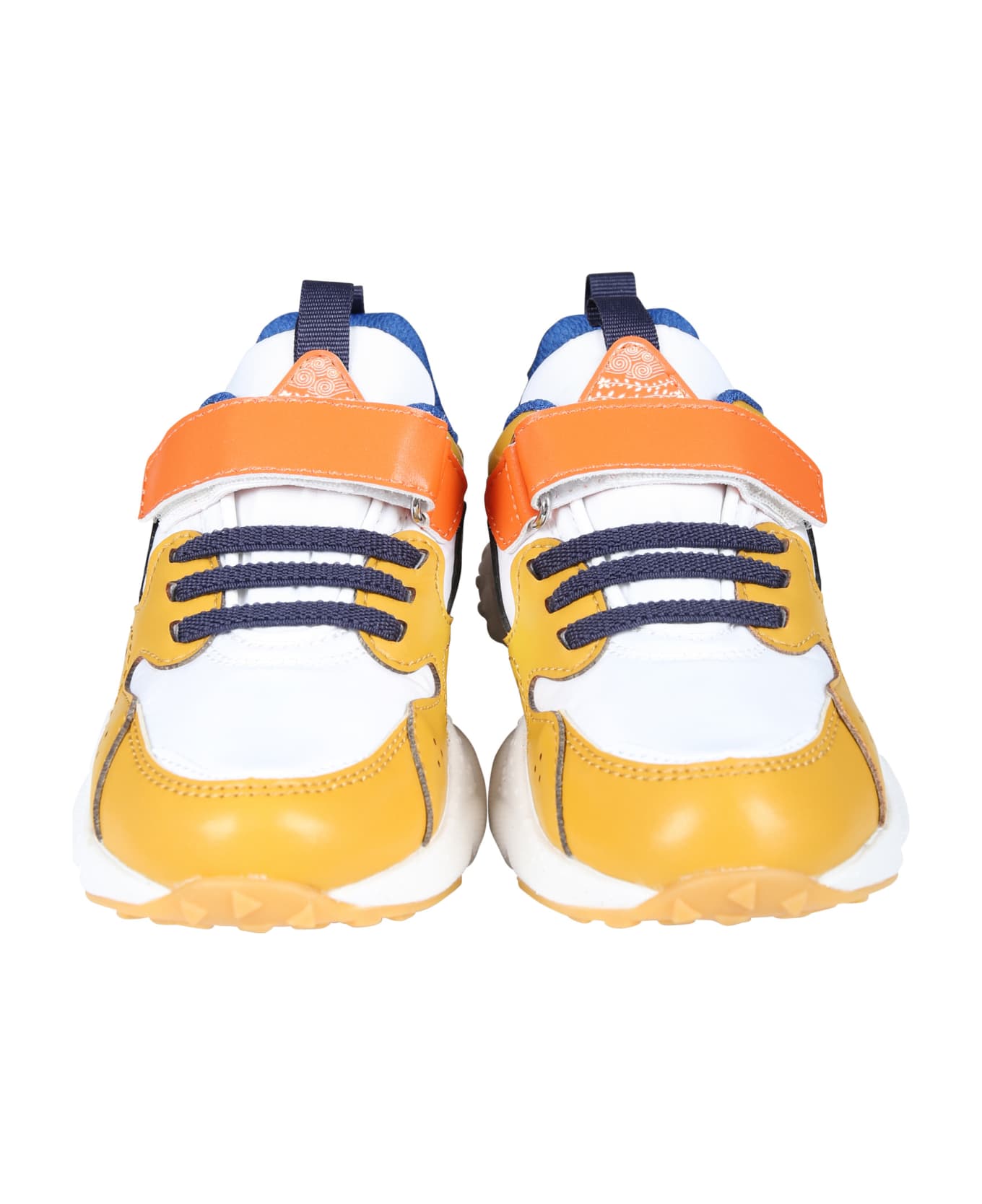 Flower Mountain Orange Yamano Low Sneakers For Boy - Orange